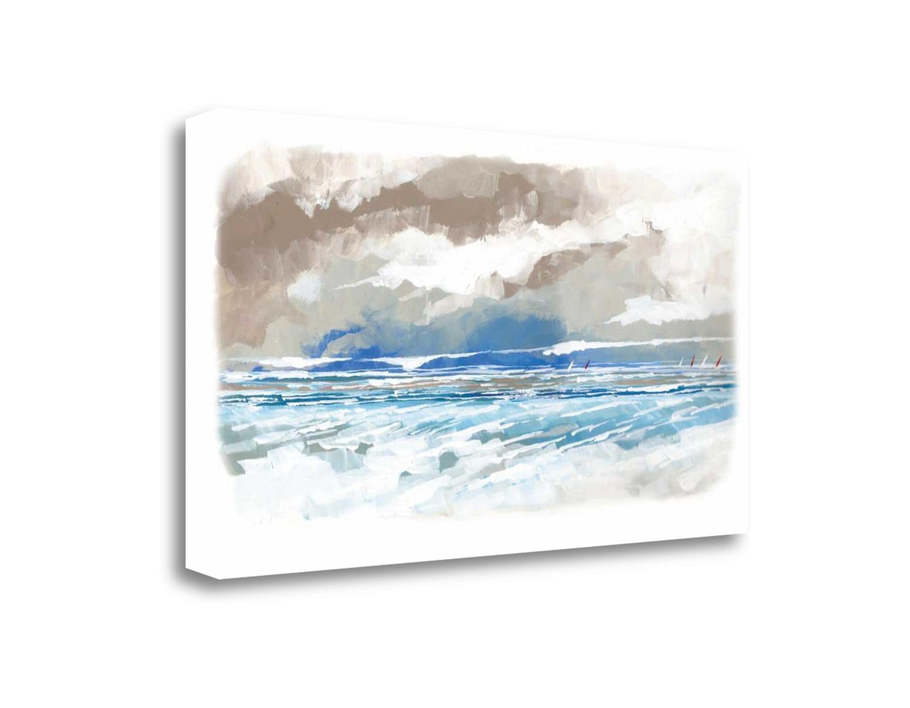 Tangletown Fine Art SBSY1106-4827C Sea View Stuart Roy 27-in H x 47-in W Coastal Print on Canvas