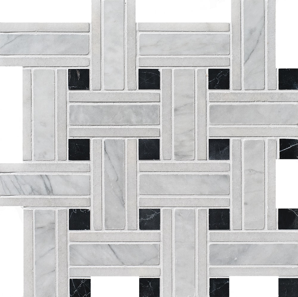 Marble Systems 100088 Avenza Marble Avenza 12-in x 12-in Honed Natural Stone Marble Scale Patterned Floor and Wall Tile (6-sq. ft/ Carton)