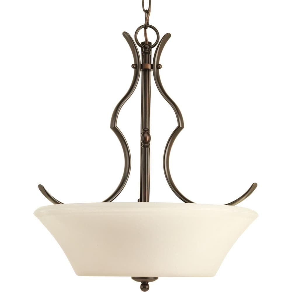 Progress Lighting P3560-20 Applause 3-Light Antique Bronze Transitional Chandelier