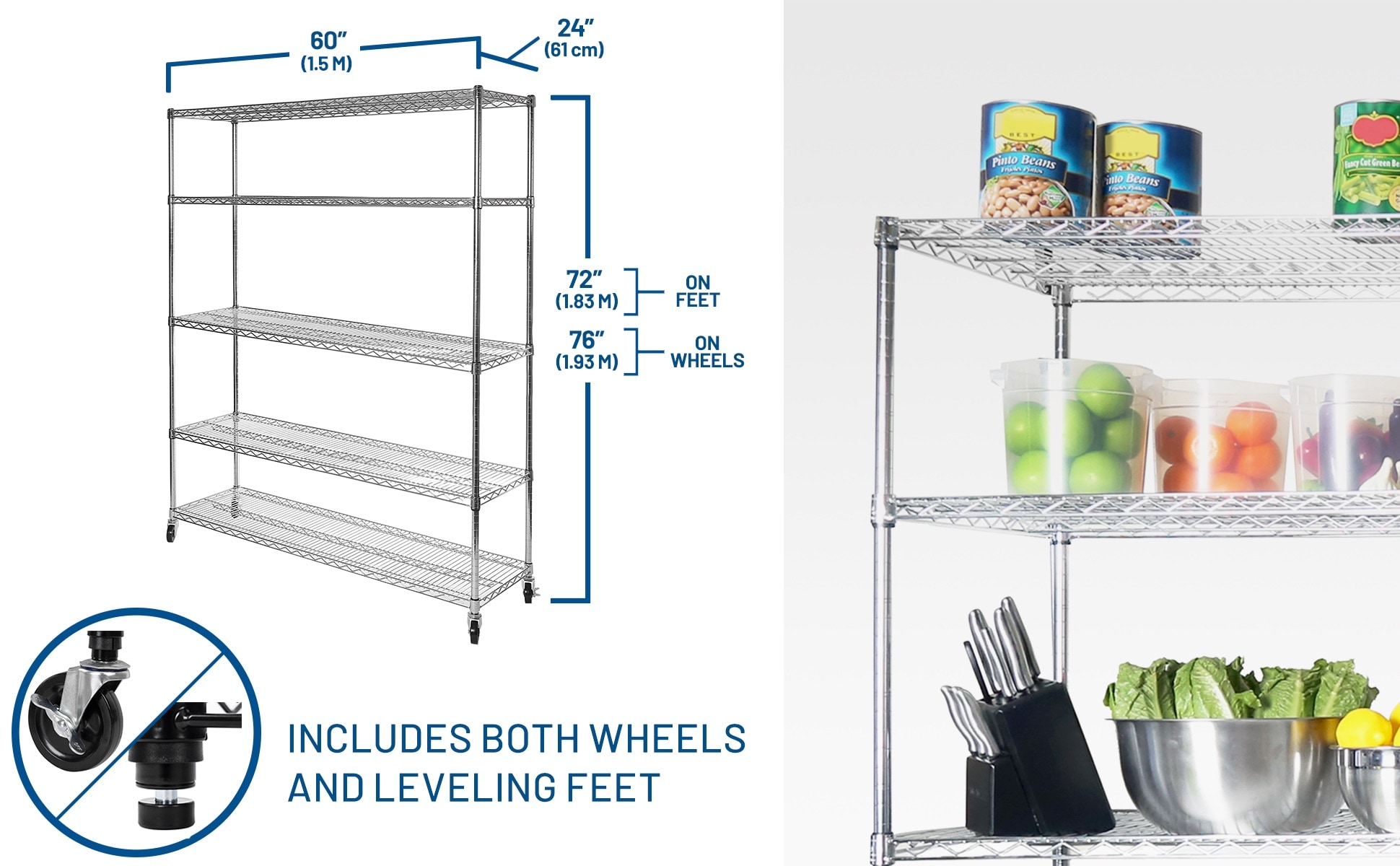 Seville Classics WEB571 Free-Standing-Shelving - View #2