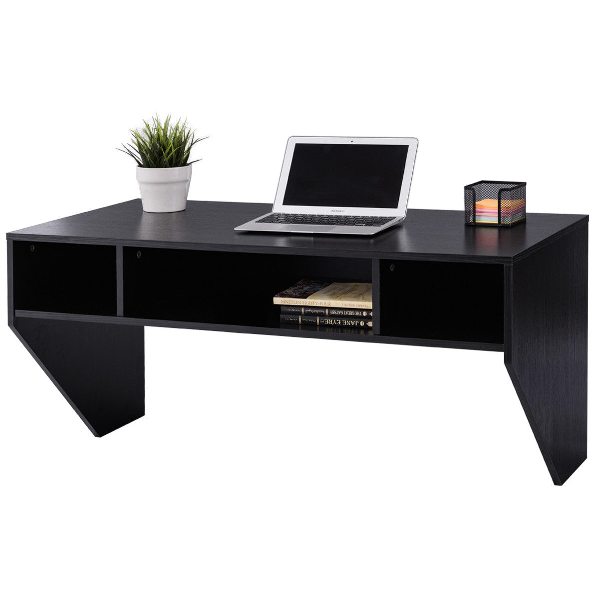 CASAINC WF-HYSN-60292BK 42.5-in Black Modern/Contemporary Computer Desk