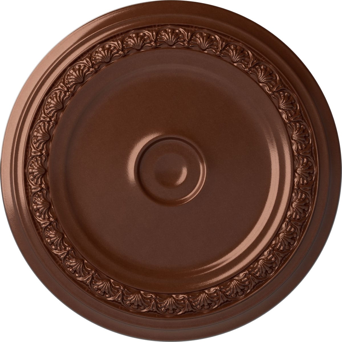 Ekena Millwork CM31CACPS Carlsbad 31.125-in W x 31.125-in L Painted Copper Penny Polyurethane Whole Ceiling Medallion