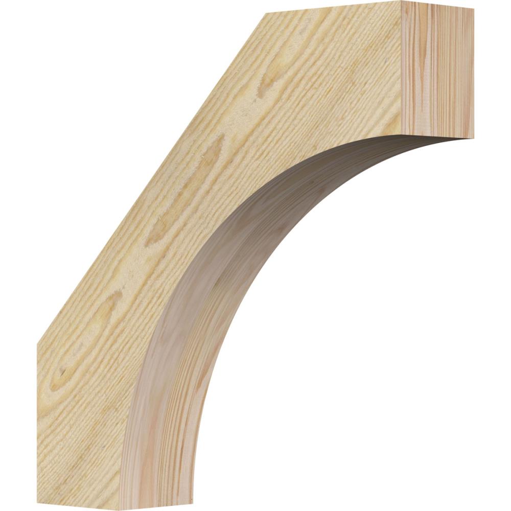 Ekena Millwork BRC04X18X18WTL00RDF 4-in x 18-in x 18-in Douglas Fir Unfinished Wood Westlake Tough Sawn Knee Brace
