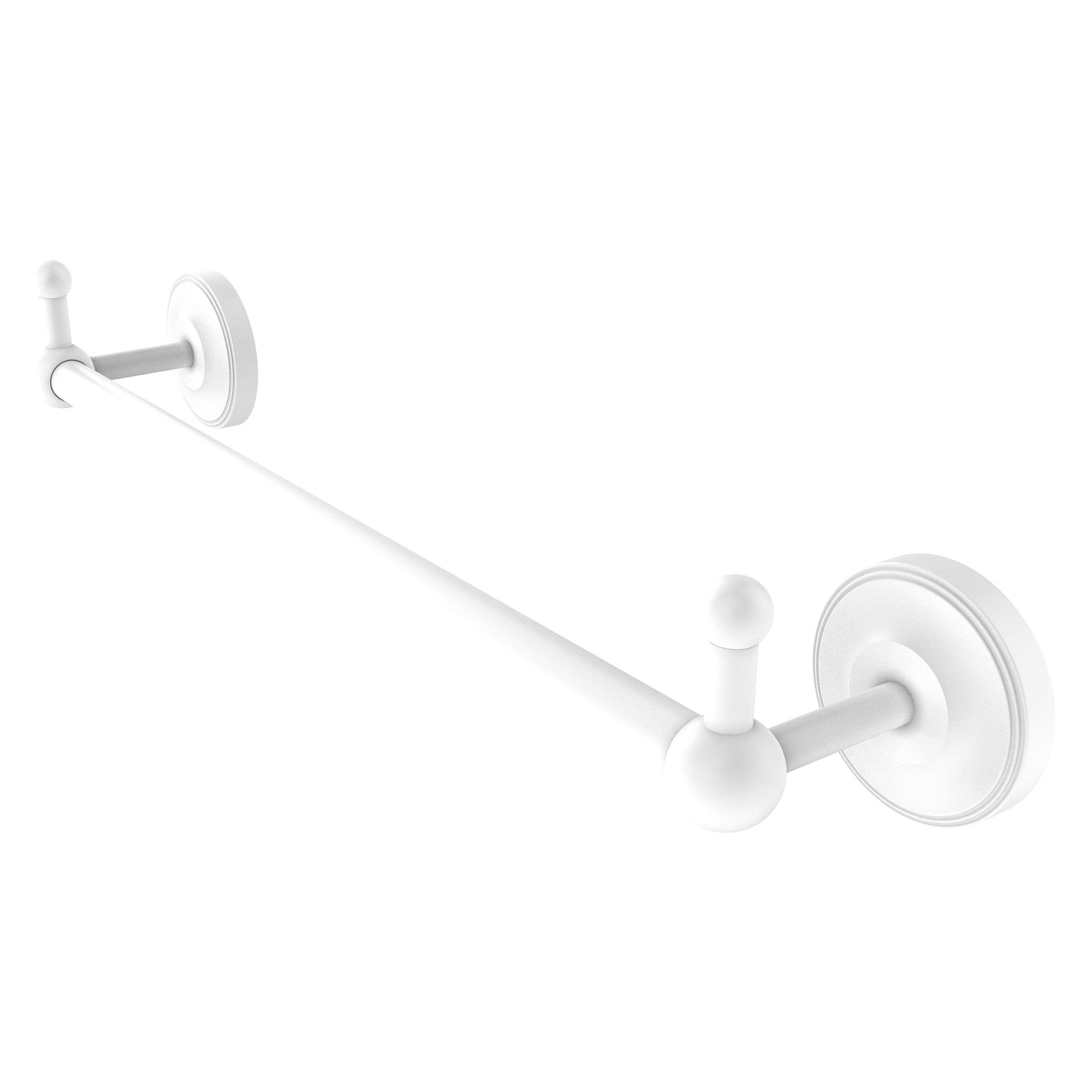 Allied Brass PR-41-30-PEG-WHM Prestige Regal 30-in Matte White Wall mount Single Towel Bar