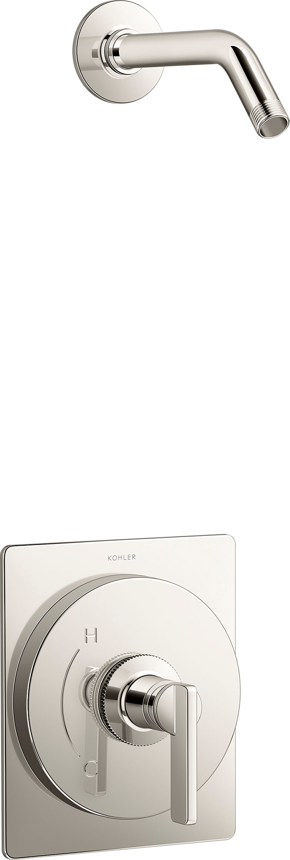 KOHLER TLS35914-4-SN Castia by Studio McGee Vibrant Polished Nickel 1-handle Sold separately Bathtub and shower Faucet