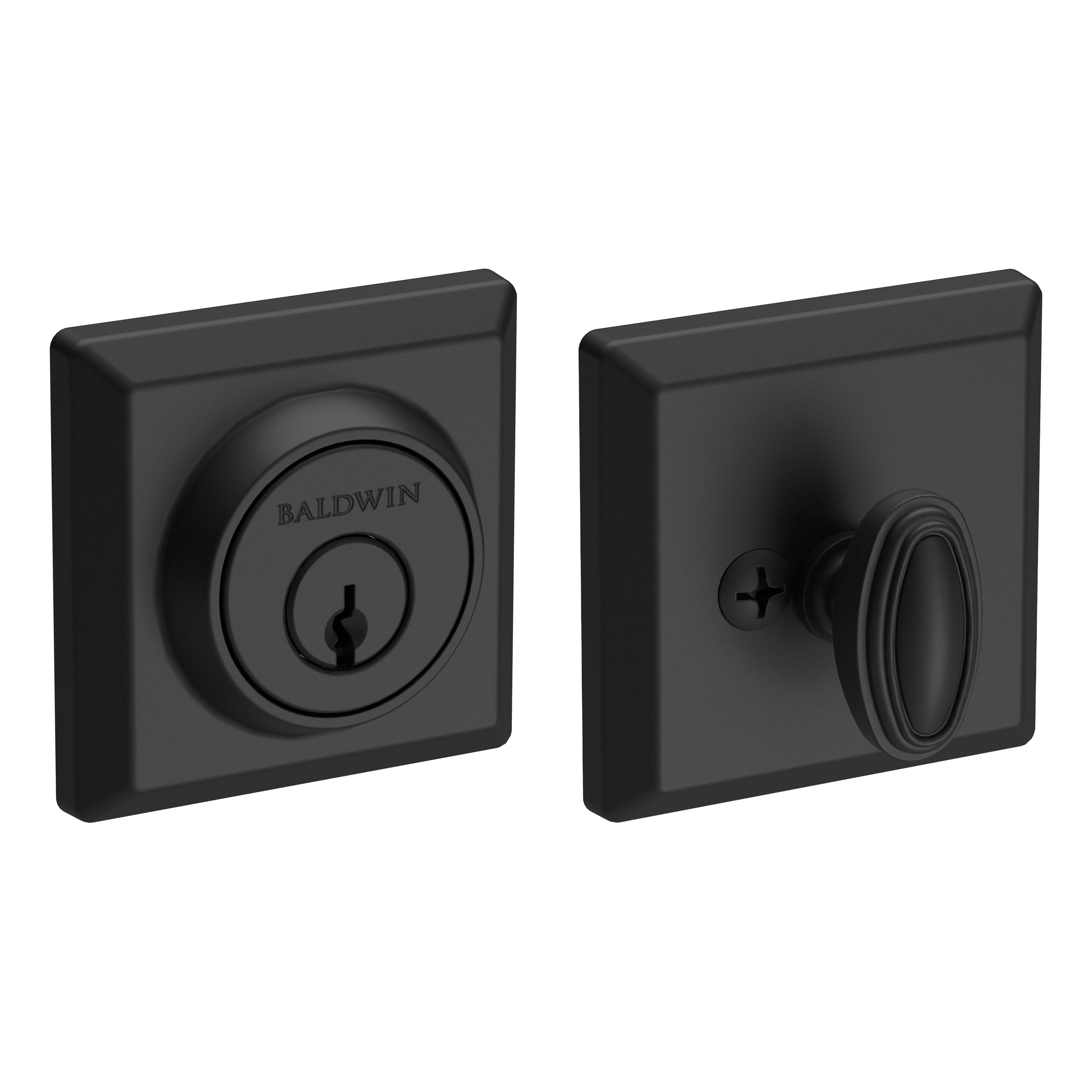 Baldwin SCTSD190 Reserve Reserve Satin Black Single Cylinder Deadbolt