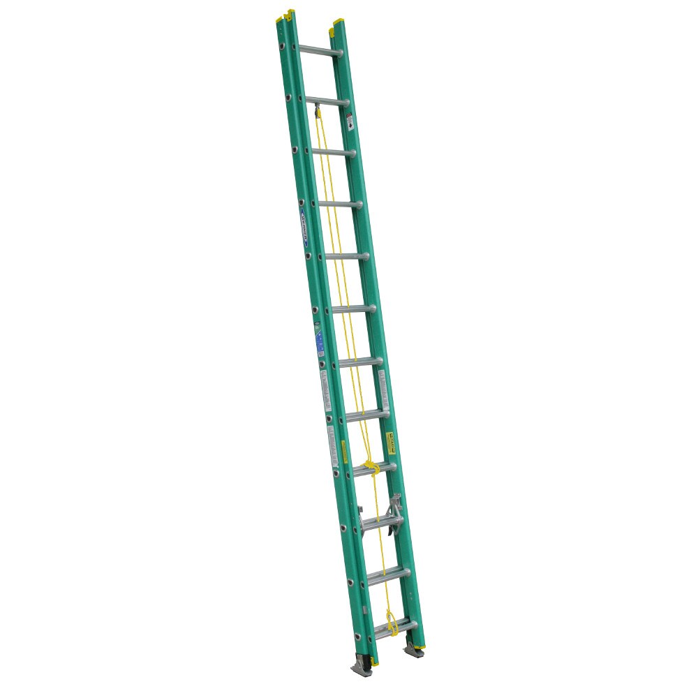 Werner D5924-2 D5900-2 24-ft ( 15-ft Reach Height ) Fiberglass Type 2 - 225 lbs. Load Capacity Extension ladder Extension Ladder