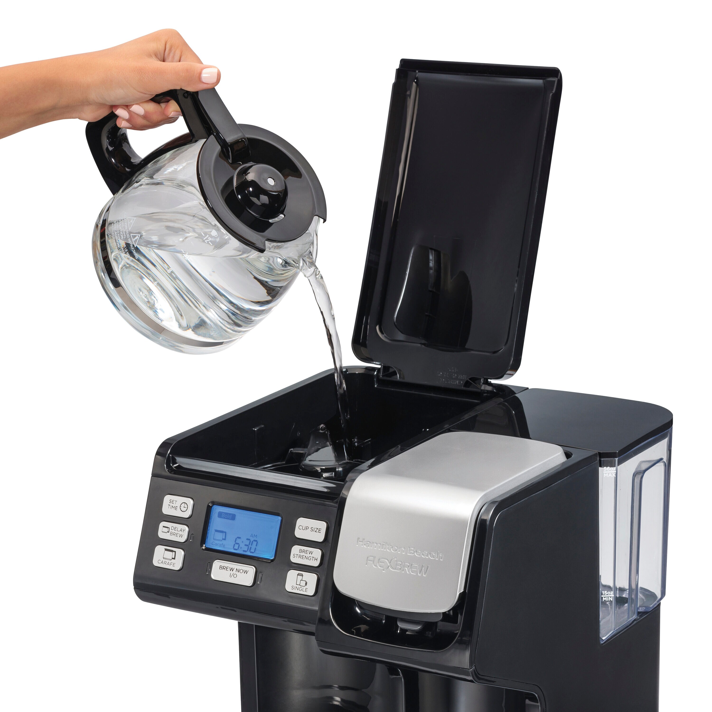 Hamilton Beach 12-Cup Black Residential Combination Coffee Maker at