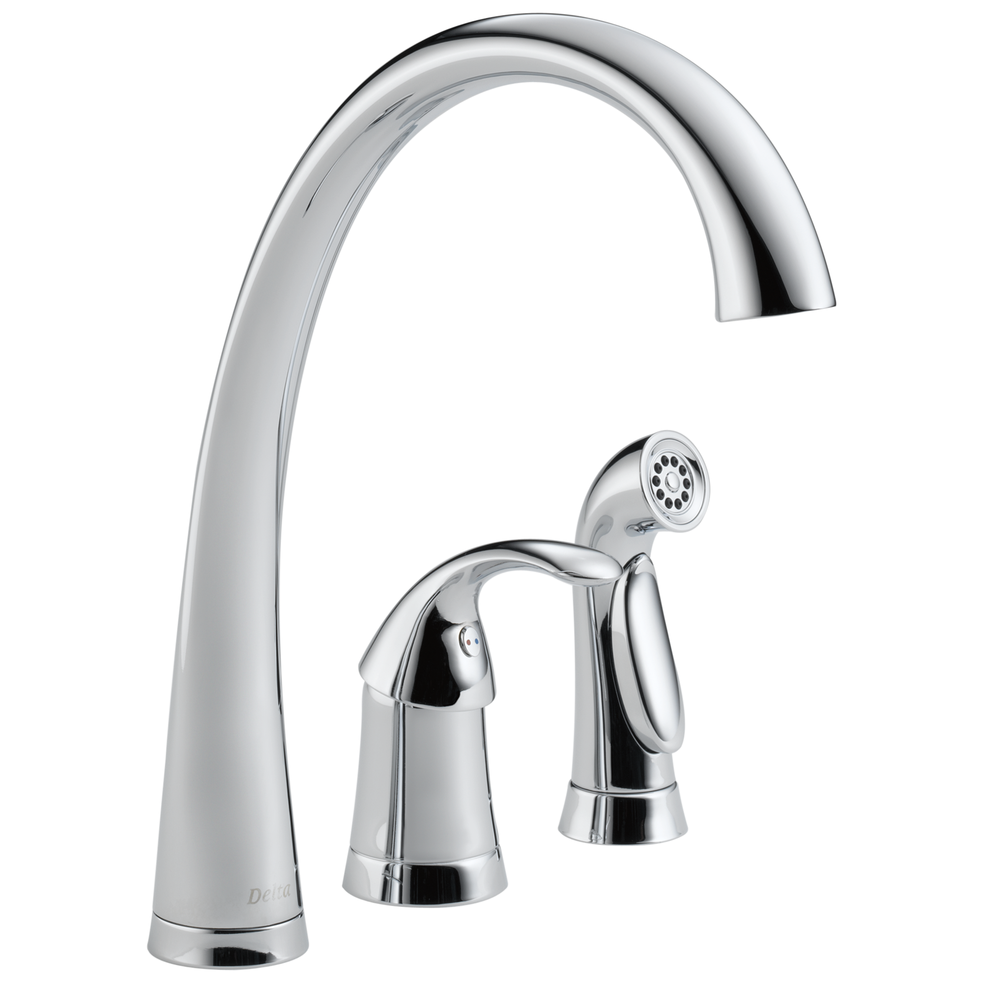 Delta Bellini Single Handle Kitchen Faucet With Spray and Soap Dispenser Stainless Steel for sale online 