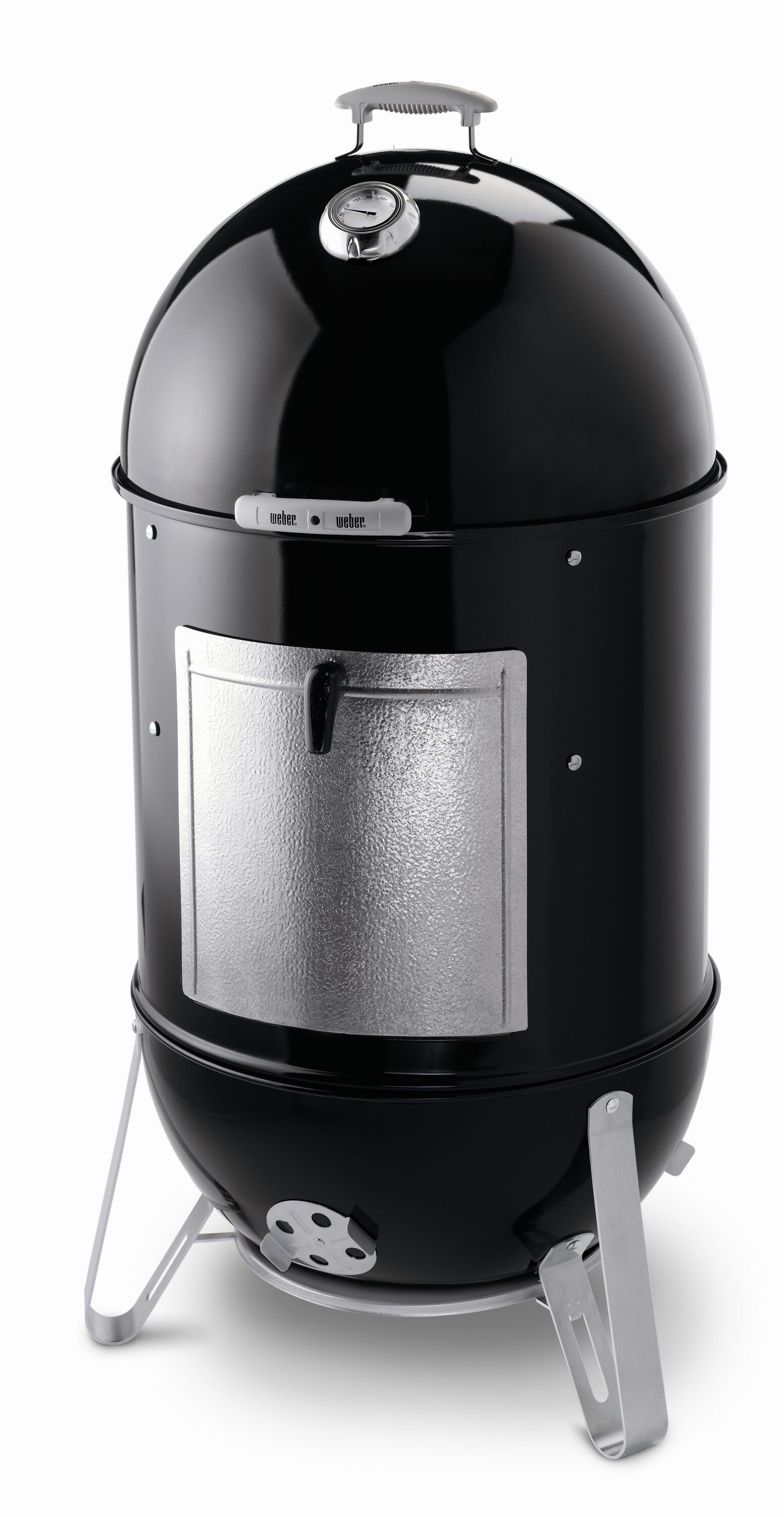 Weber 726-Sq in Black Vertical Charcoal Smoker in the Charcoal 