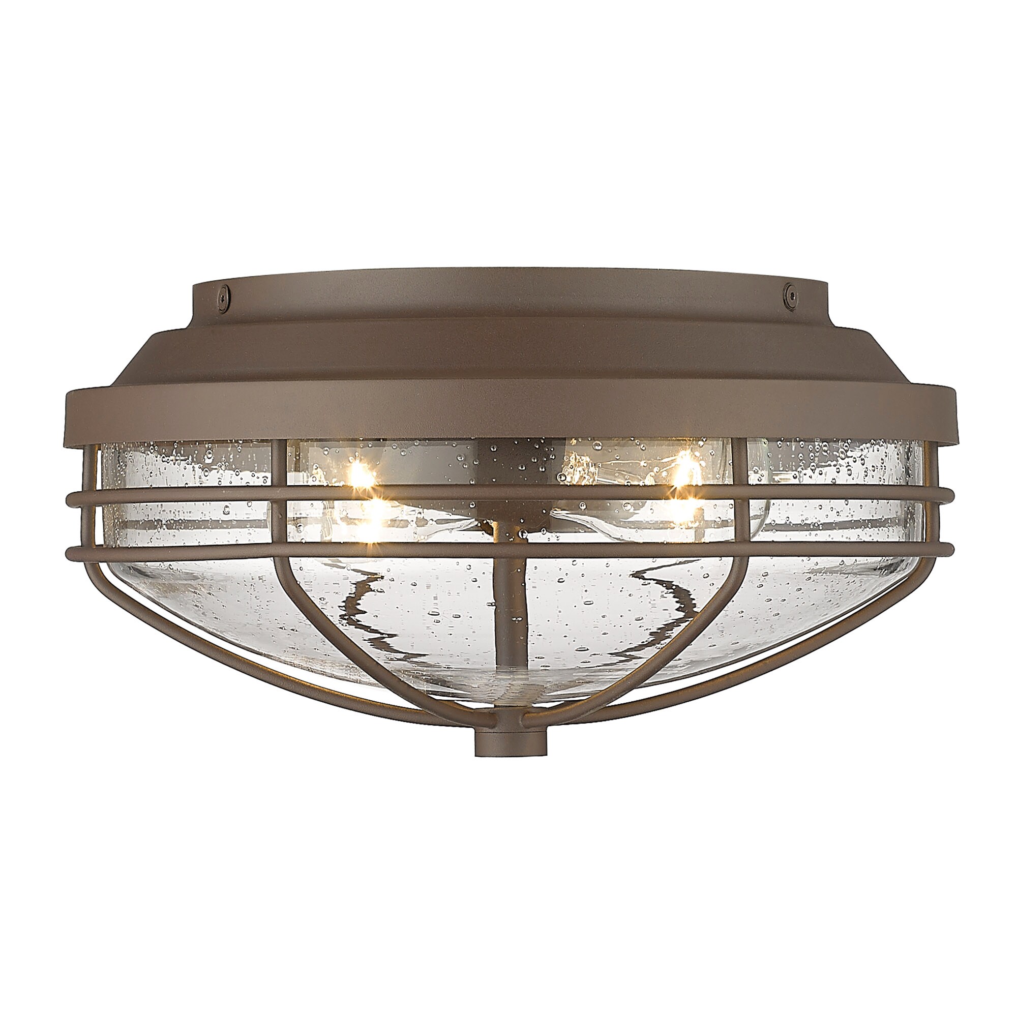 Golden Lighting 9808-OFM TBZ-SD flushmounts - View #2