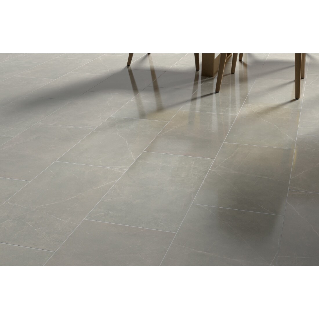 Emser Sterlina Dove 12-in x 24-in Polished Porcelain Stone Look Floor ...