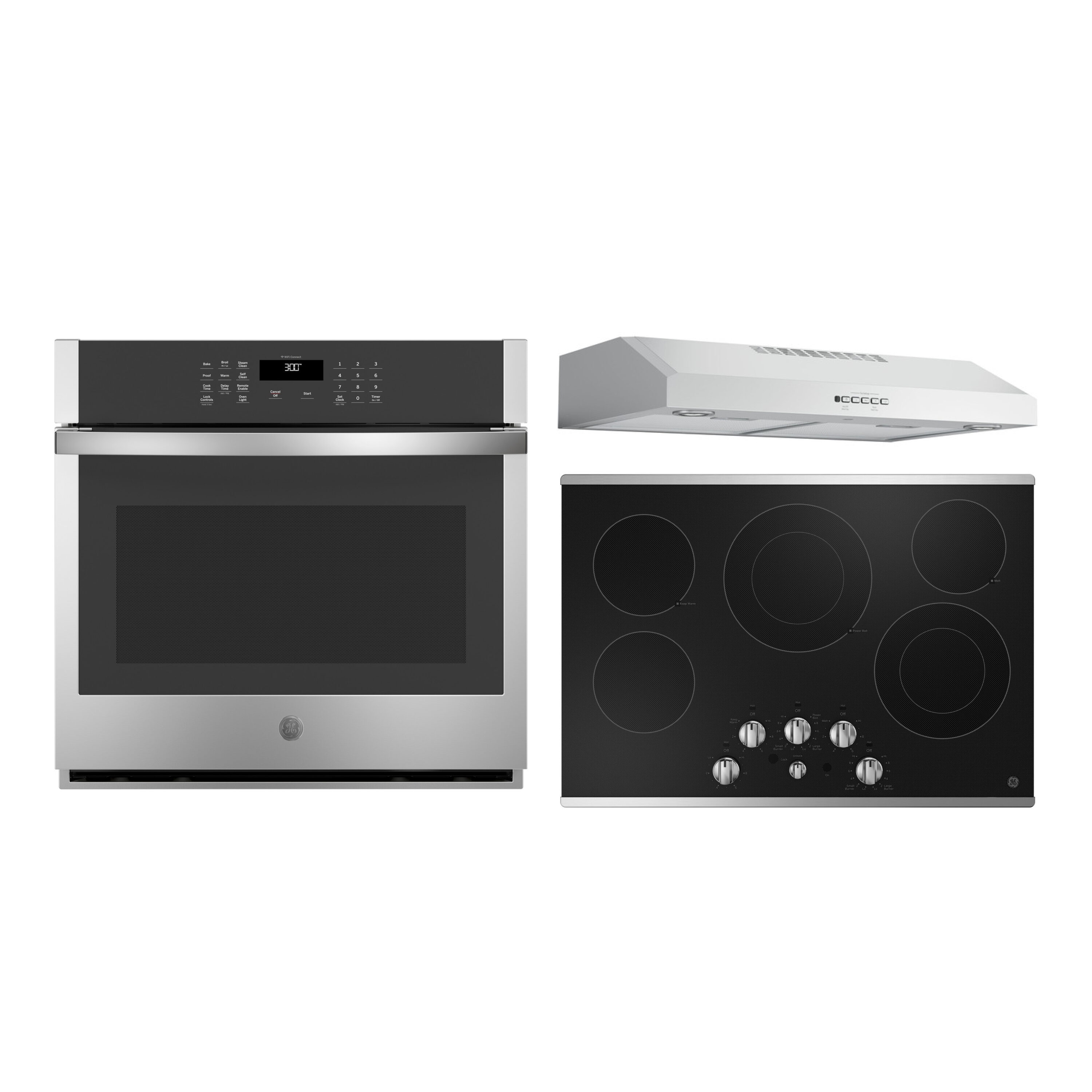 GE 30-in Smart Single Electric Wall Oven Self-cleaning (Stainless Steel) in  the Single Electric Wall Ovens department at