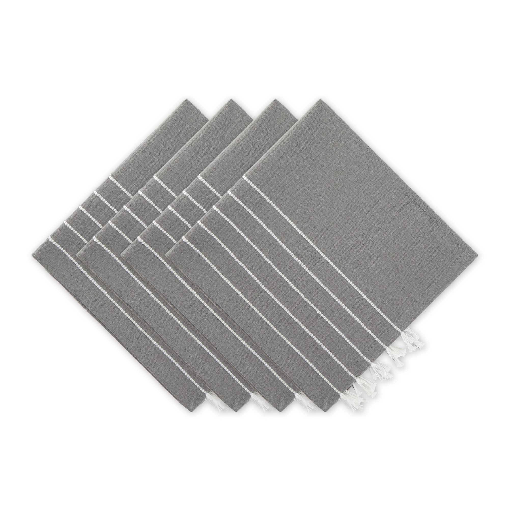 DII Stripe Tassel Napkin Set 4 Piece #CAMZ15210