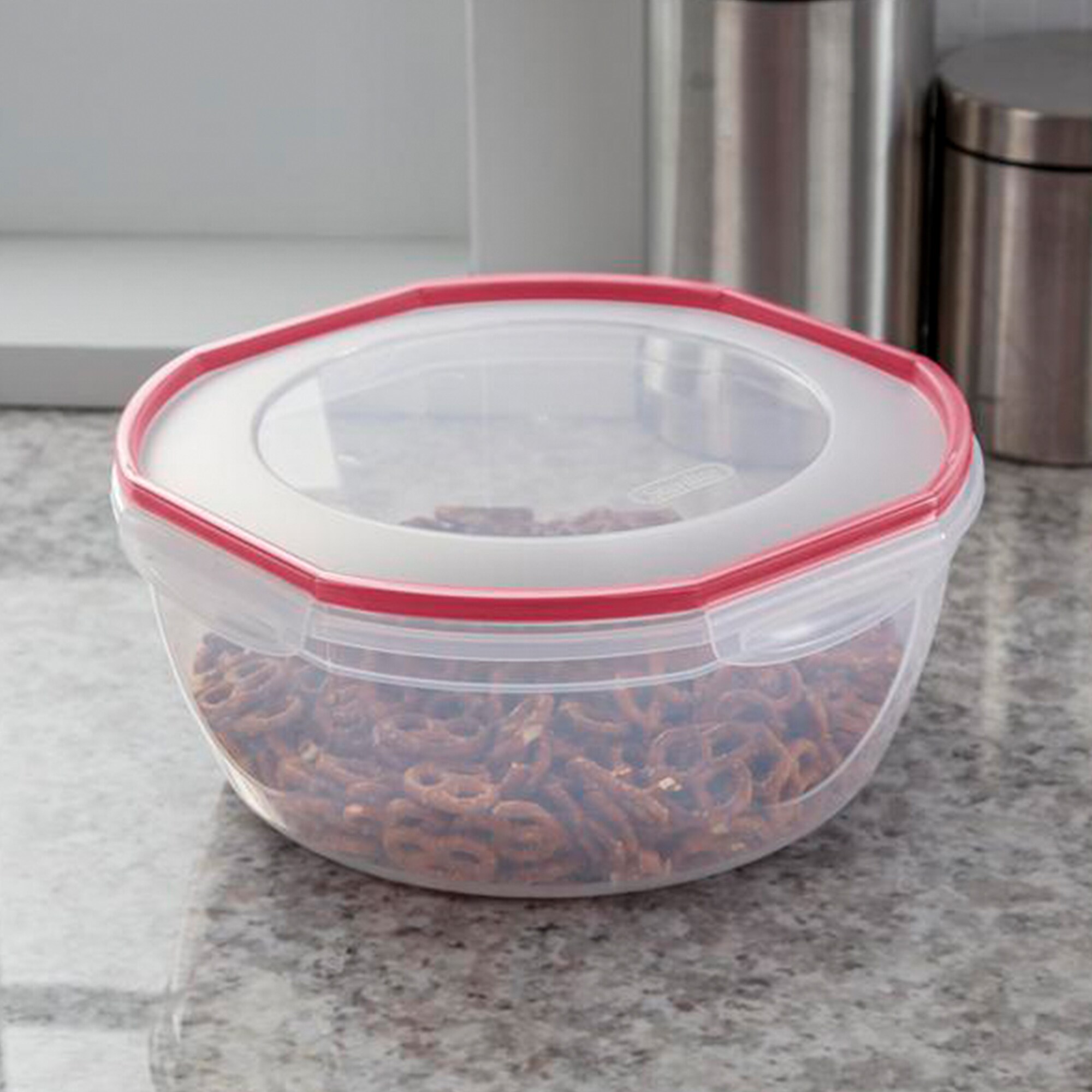 Basicwise 3-Pack Regular Mouth Plastic Bpa-free Reusable Cereal Dispenser  with Lid in the Food Storage Containers department at