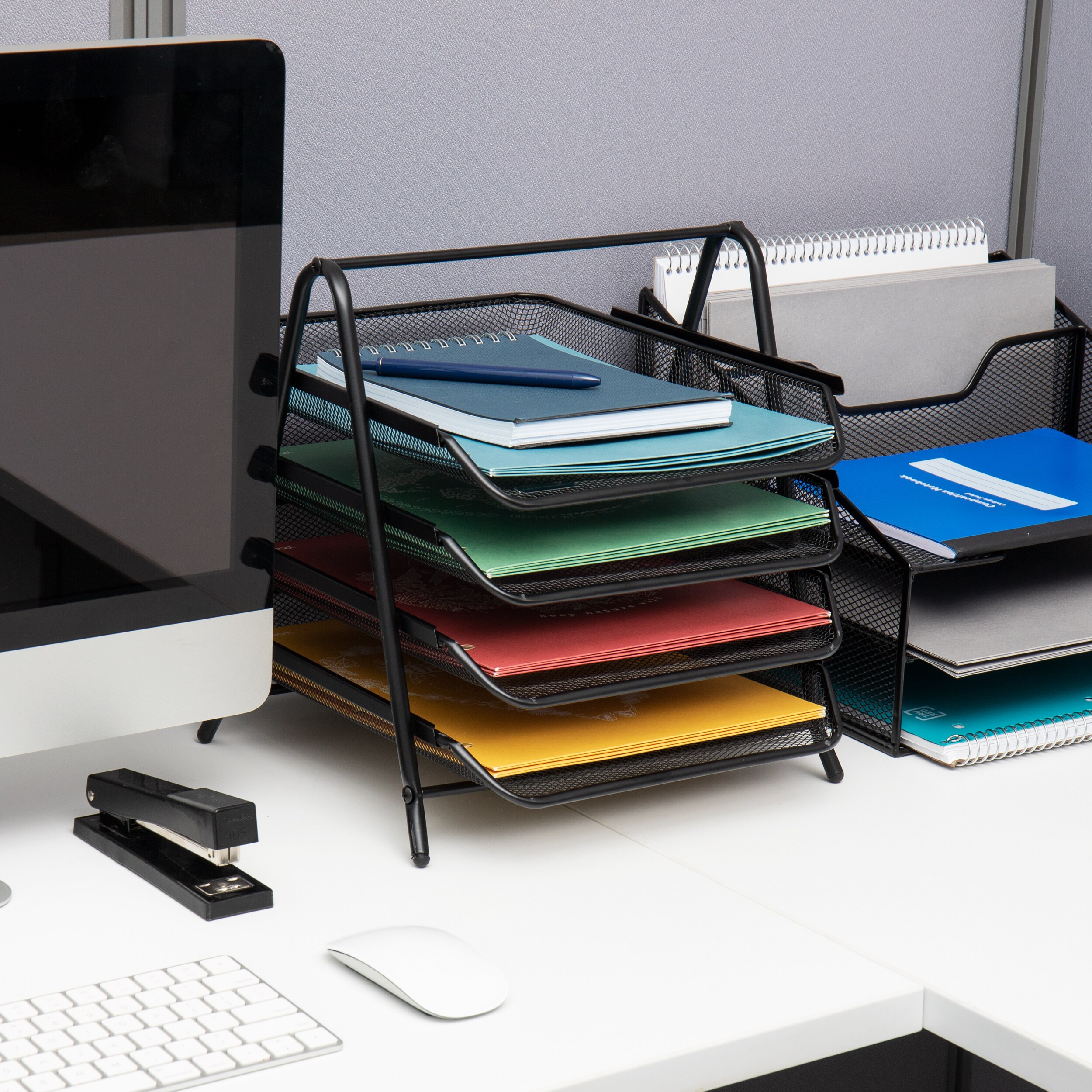 Mind Reader 4TPAPER-BLK Desktop-Organizers - View #2