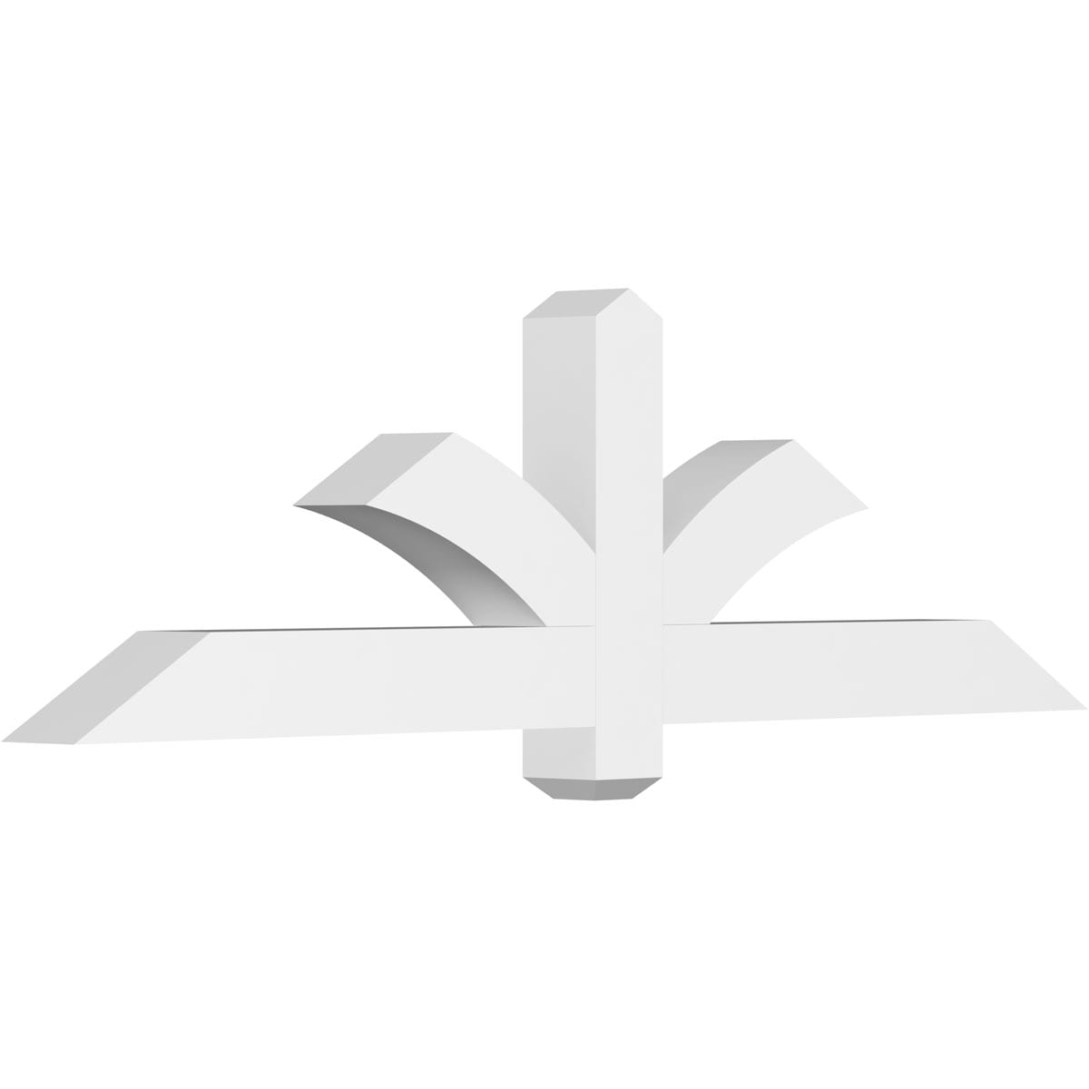 Ekena Millwork GBP060X18X0404RED00 Redmond White PVC Gable bracket