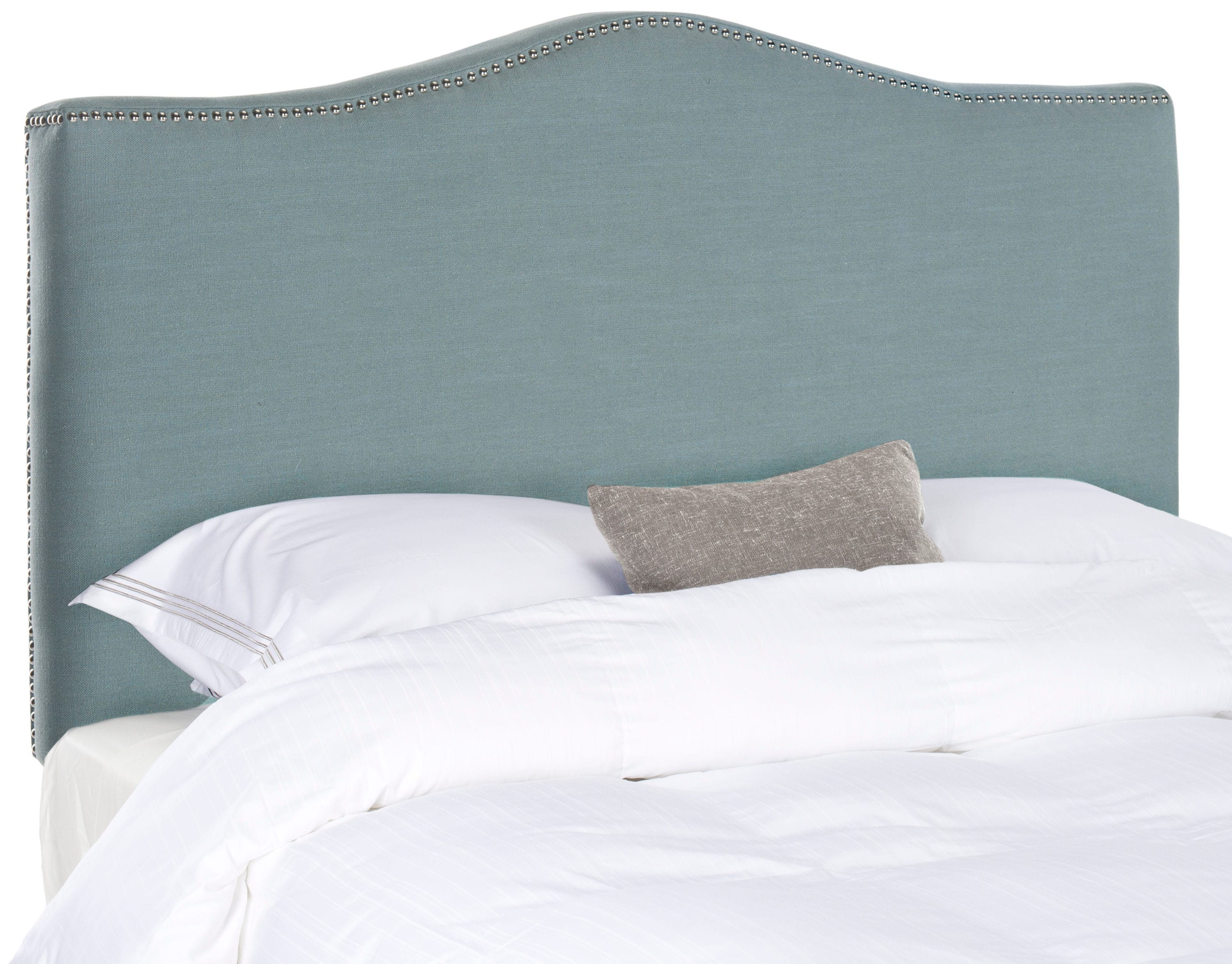 Safavieh Jeneve Blue Full Synthetic Upholstered Headboard In The ...