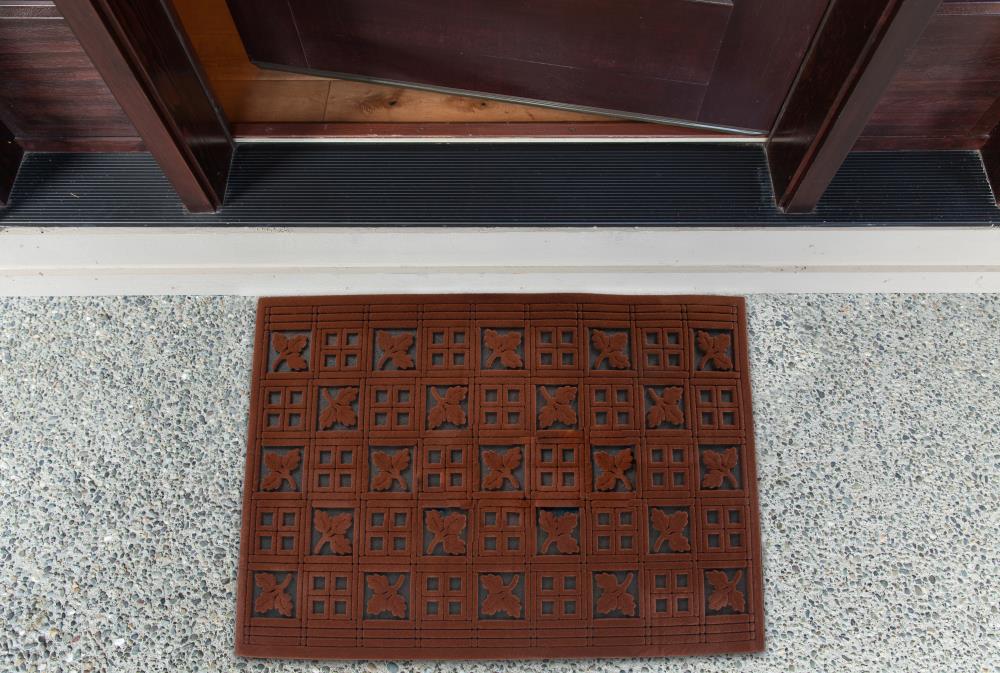 trafficmaster Rubber 24 in. x 48 in. Wrought Iron Door Mat