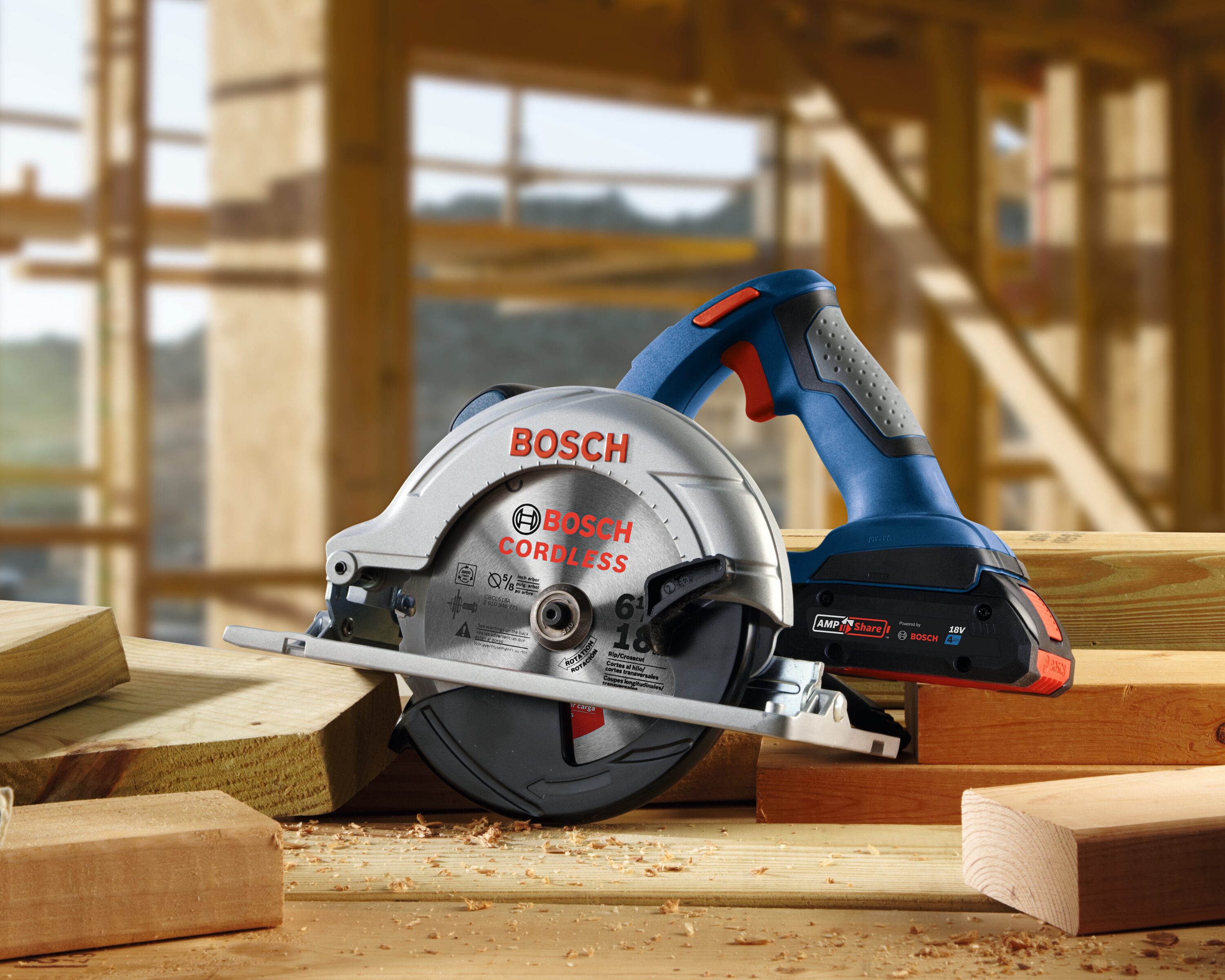 Bosch 93618DC 18 Volt Brute tough Drill/Driver/Circular Saw with 2
