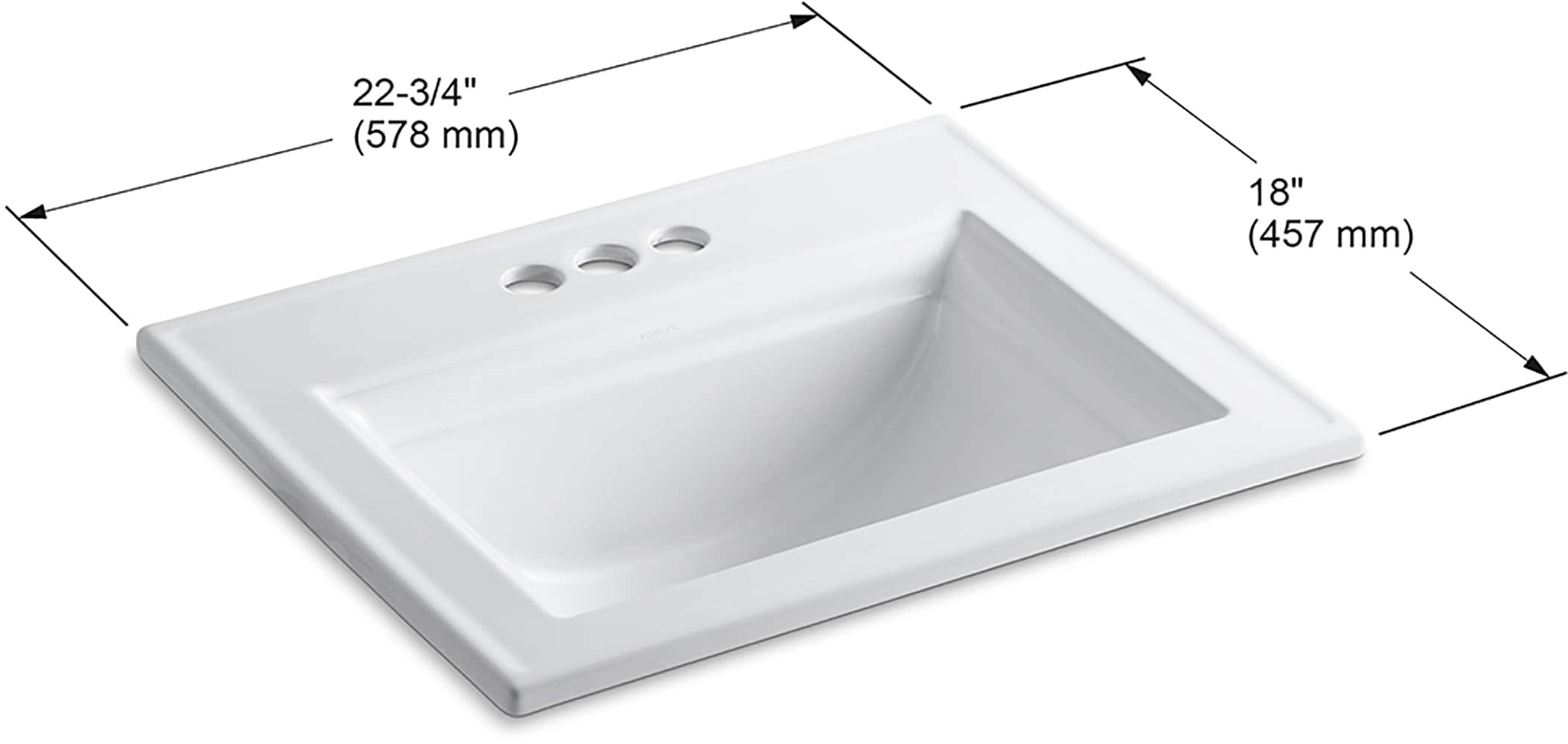 KOHLER 2337-4-96 Bath-Sink - View #3