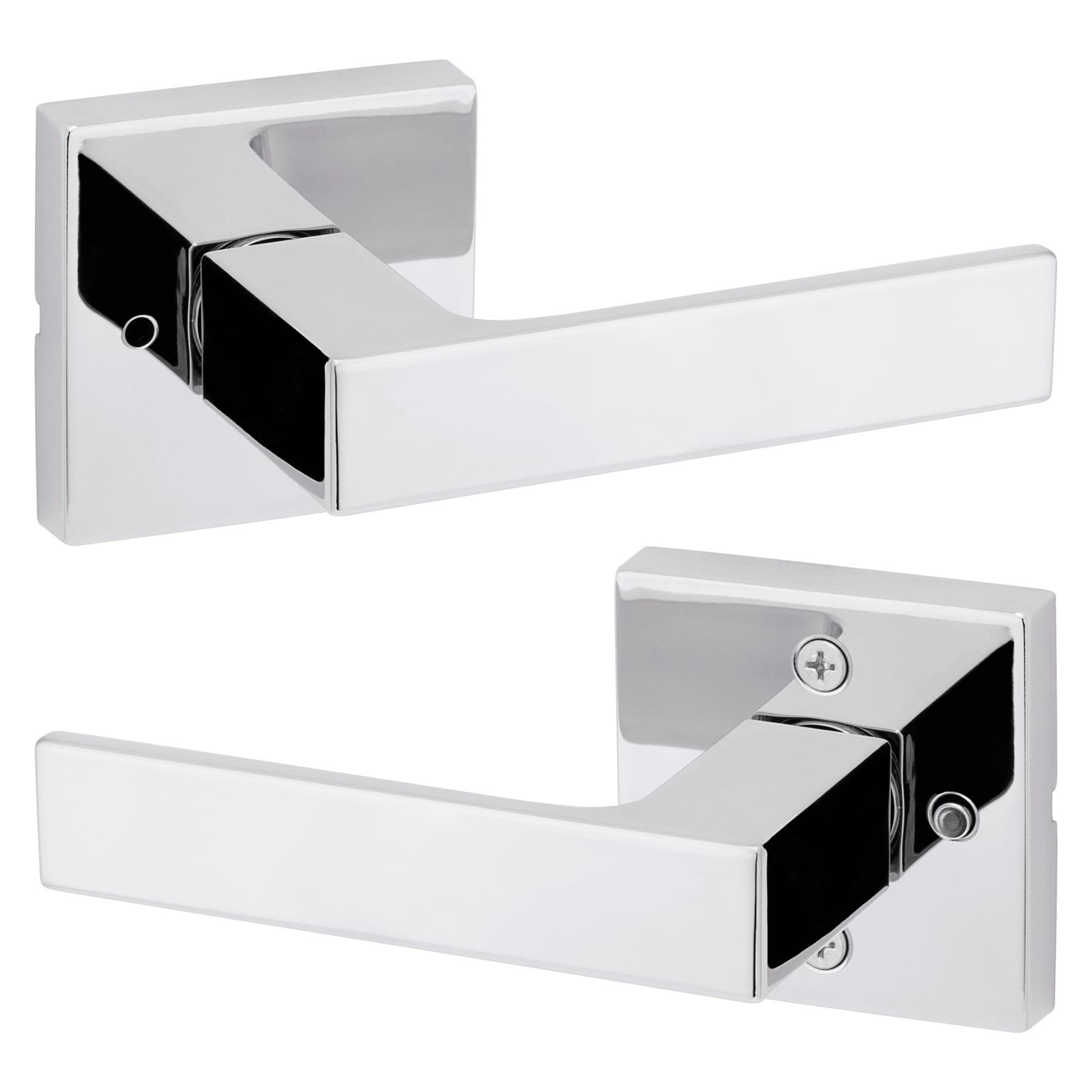 Kwikset 730SAL 26 SQT RCS Singapore Polished Chrome Interior Bed/Bath Privacy Door Handle