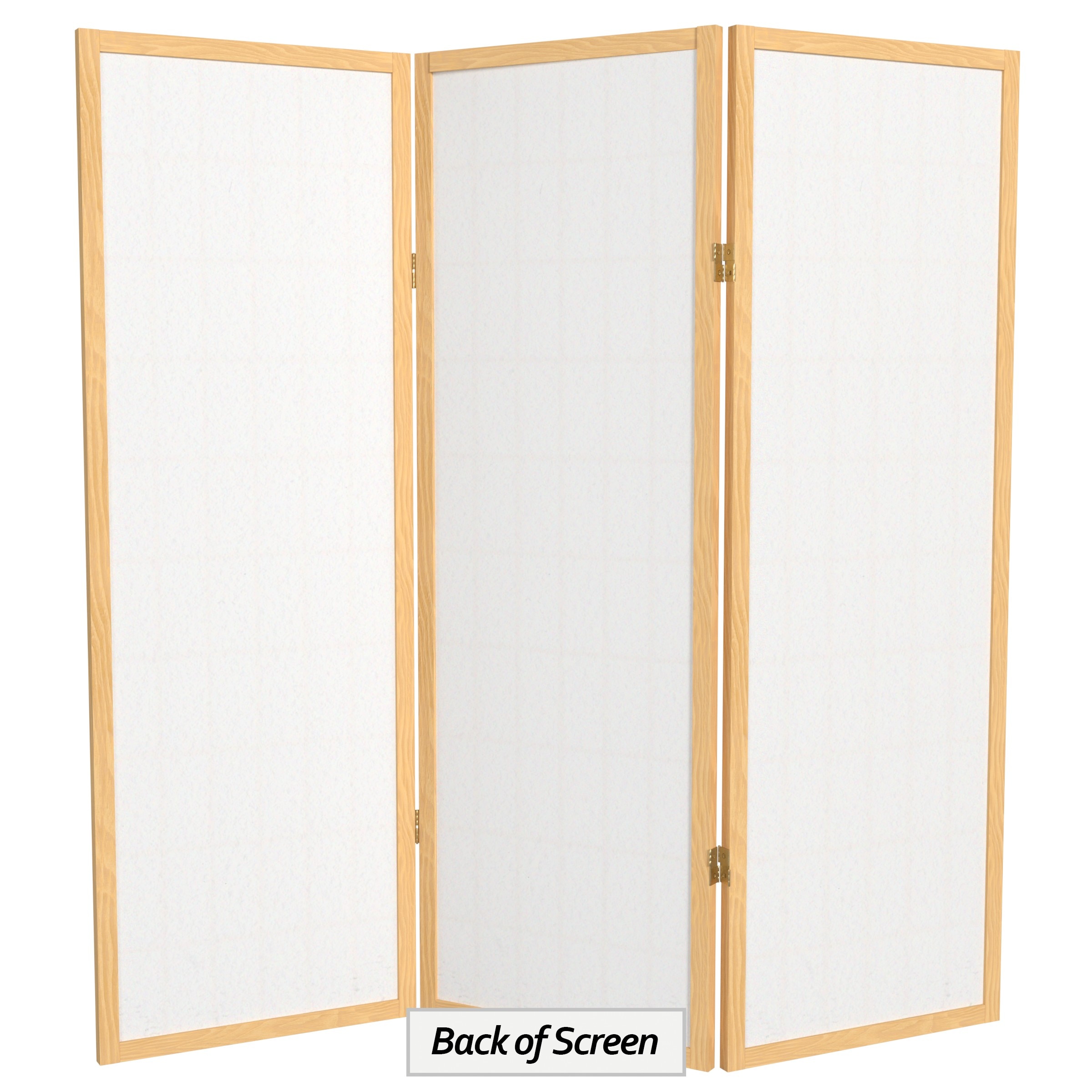 Oriental Furniture WP48-NAT-3P Indoor-Privacy-Screens - View #2
