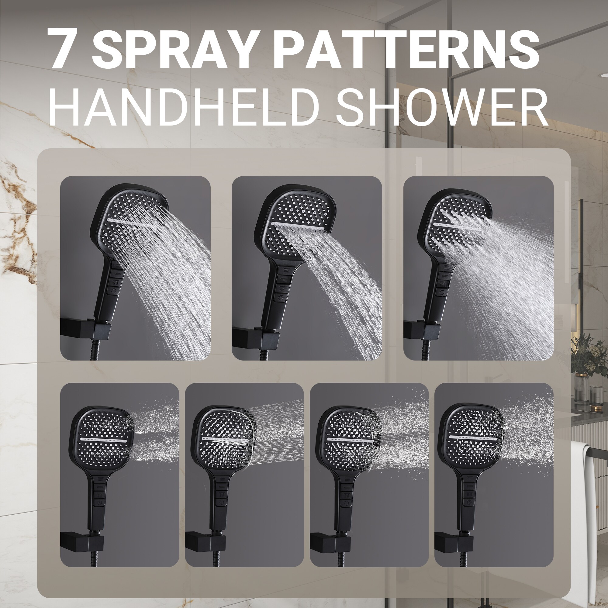 LUCKY ONE MD-RB1213 Showerhead-Bar-Panels - View #2