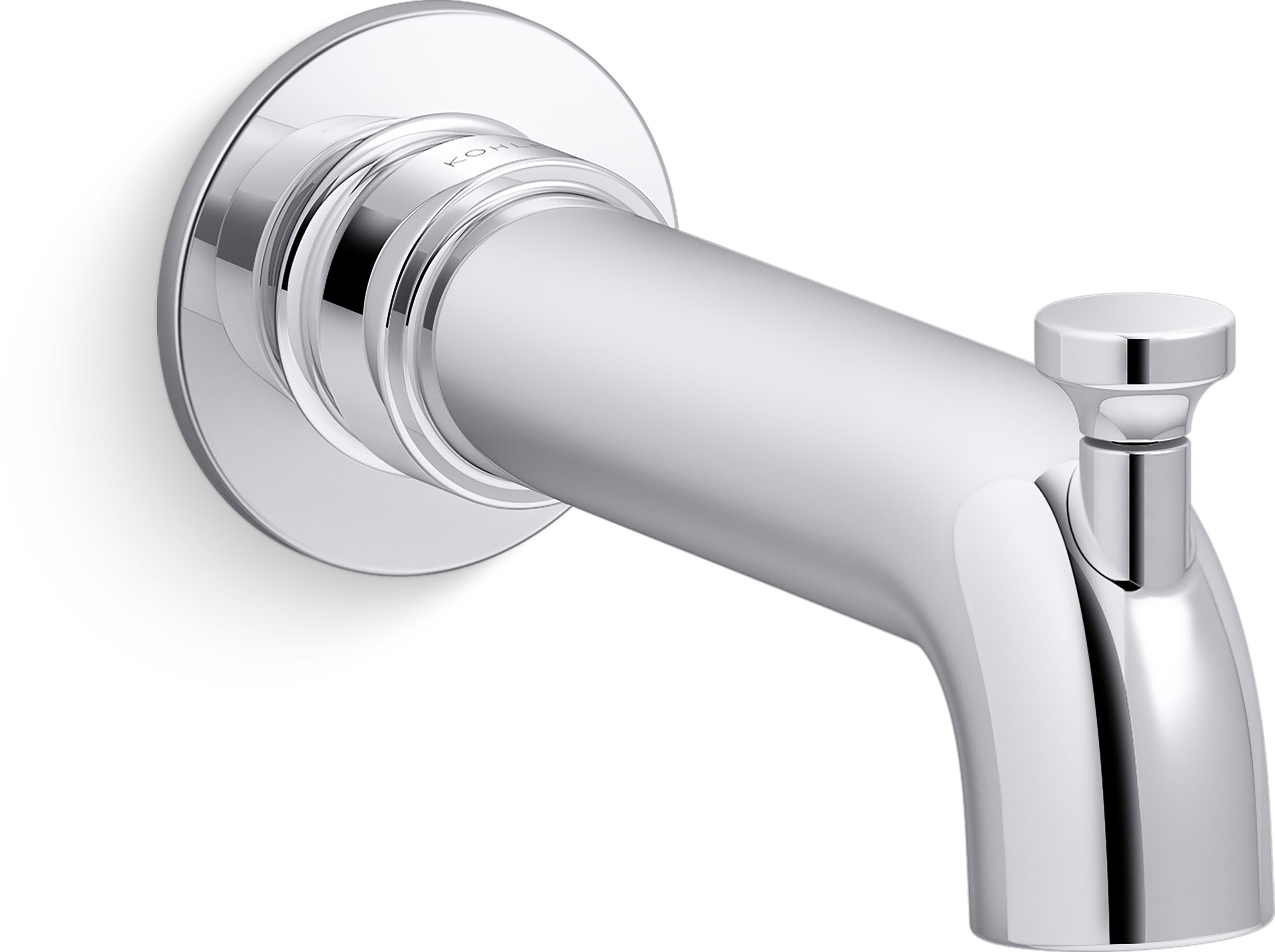 KOHLER Polished Chrome Bathtub Spout with Diverter in the Bathtub ...