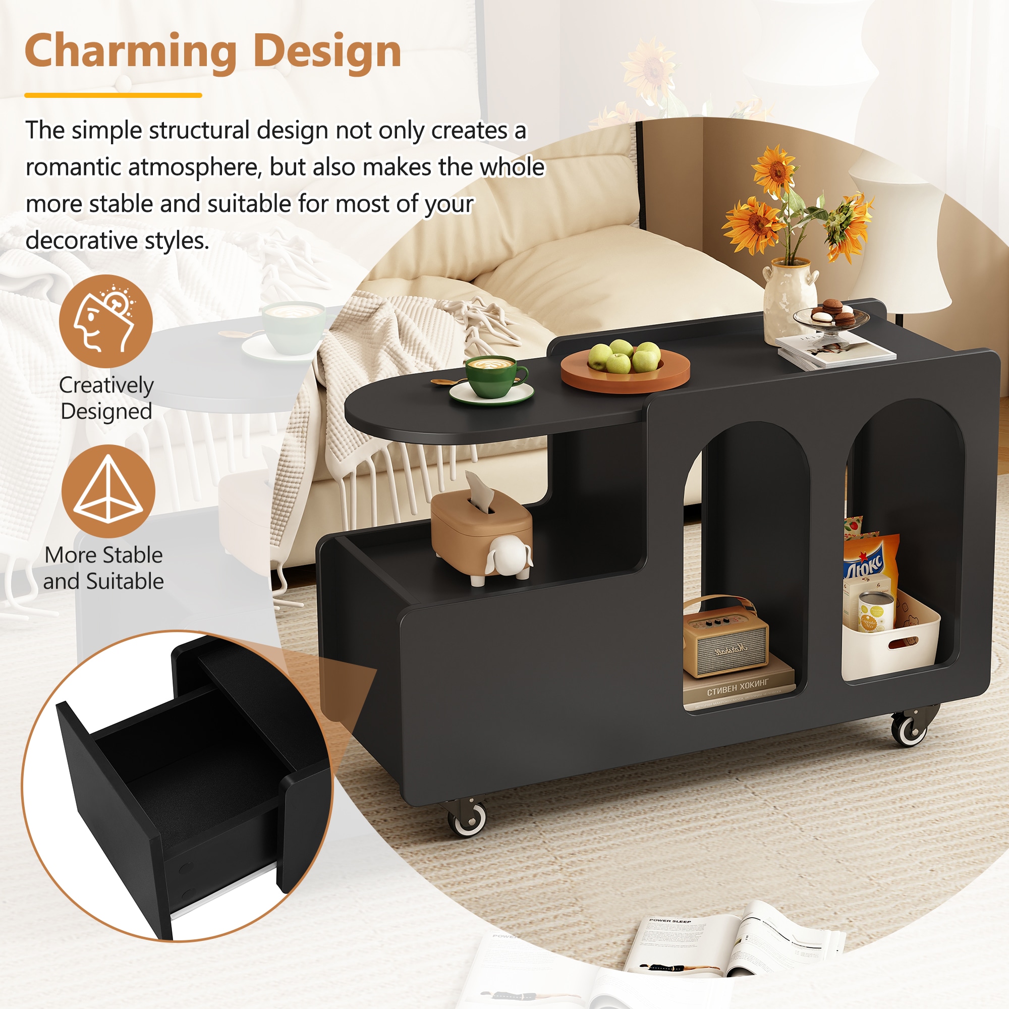 ModernLuxe N721P191983B Coffee-Tables - View #2