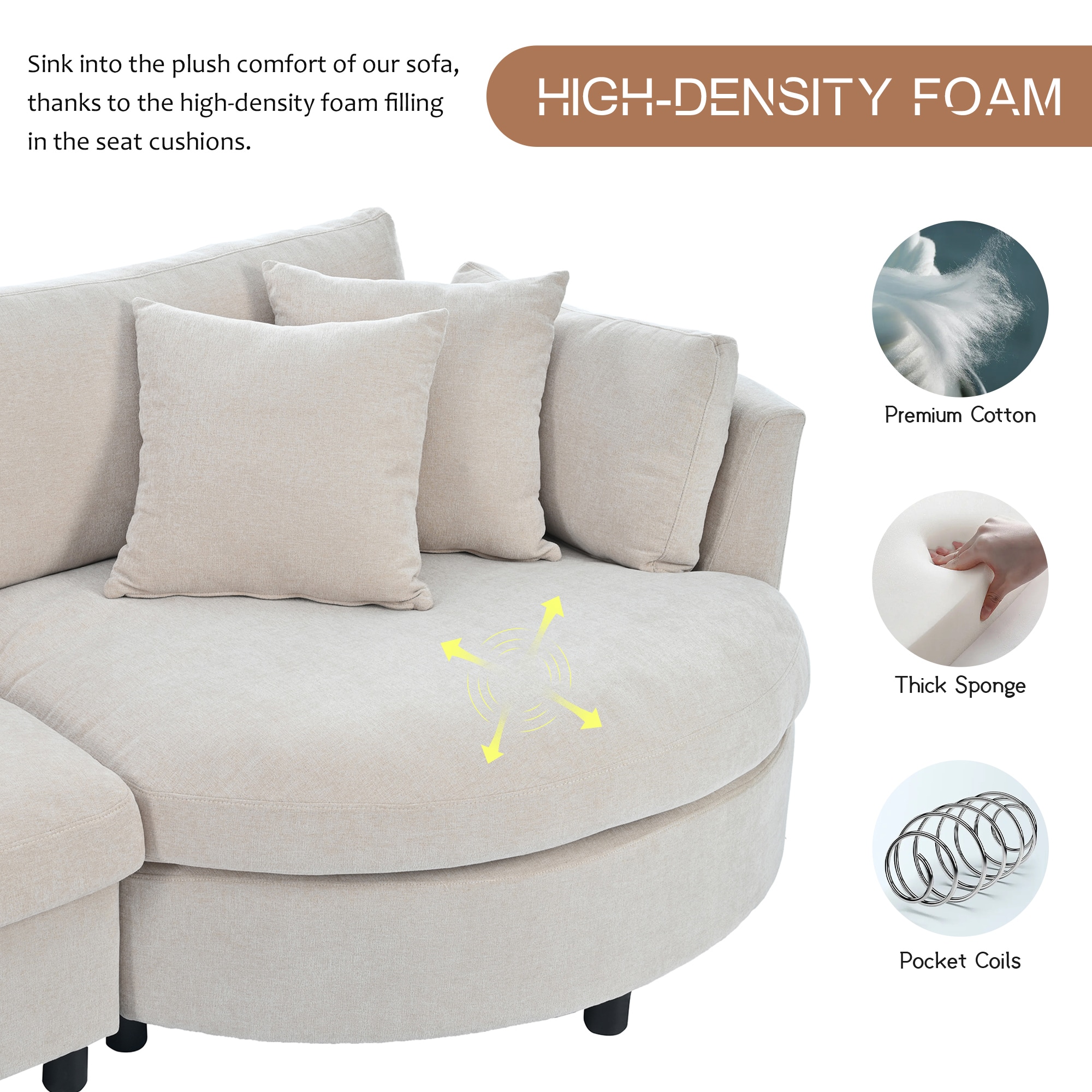 SINOFURN SYA020321BG Sofas-Loveseats - View #9