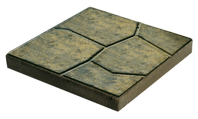 Country Stone 16-in L x 16-in W x 2-in H Square Tan Concrete Patio ...