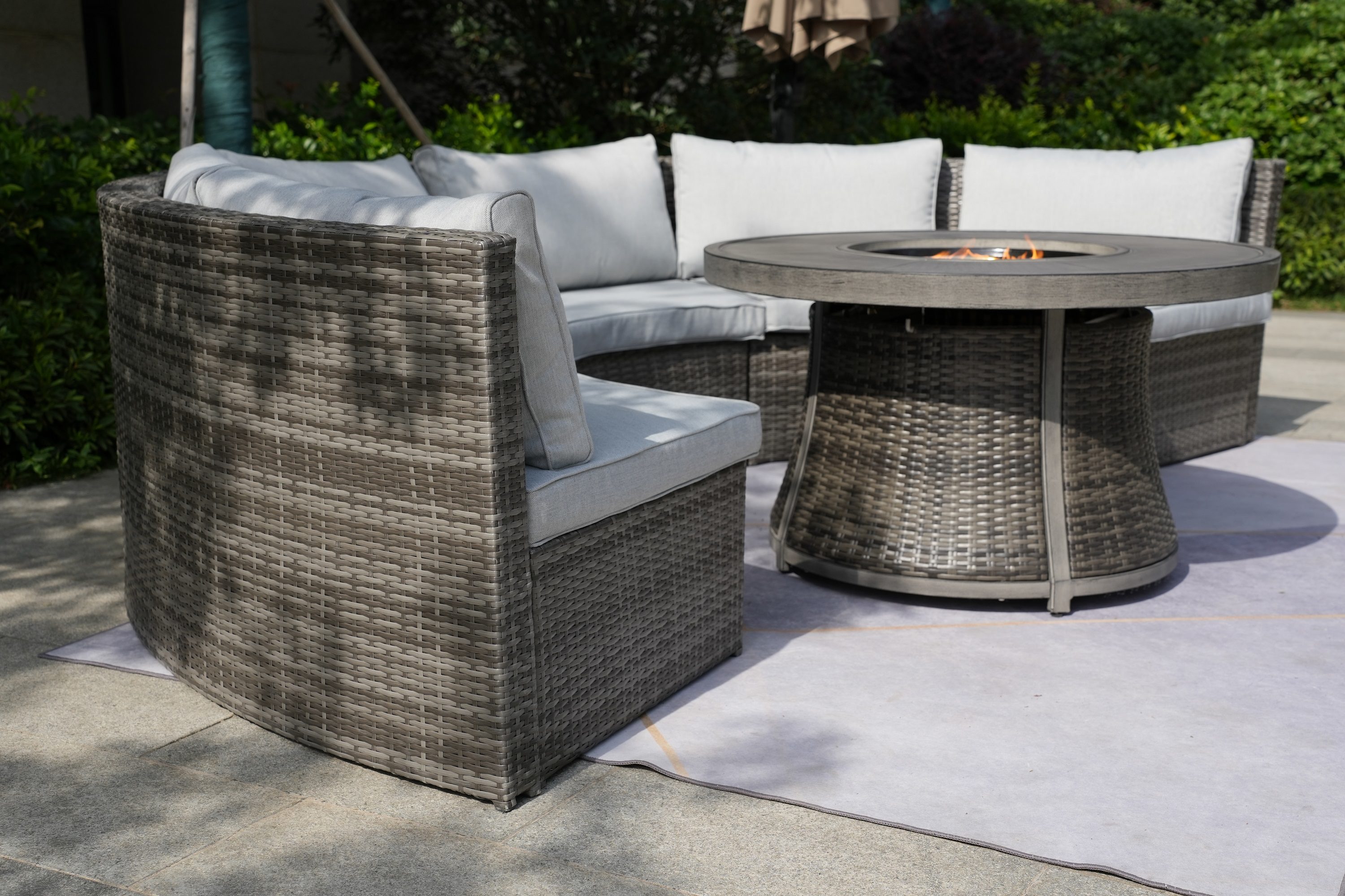 Moda Furnishings G3R-1205B-GR Patio-Conversation-Sets - View #5