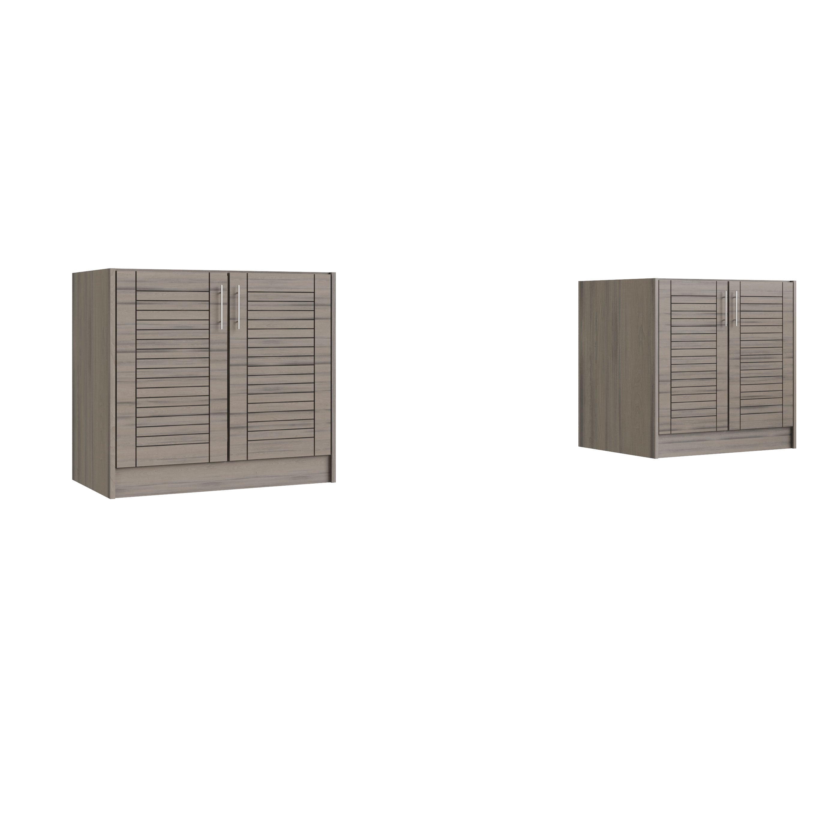 WeatherStrong WSE72WC-TWD Tampa 3 -Piece 73.25-in W x 25.5-in D x 34.5-in H Modular Outdoor Kitchen Set