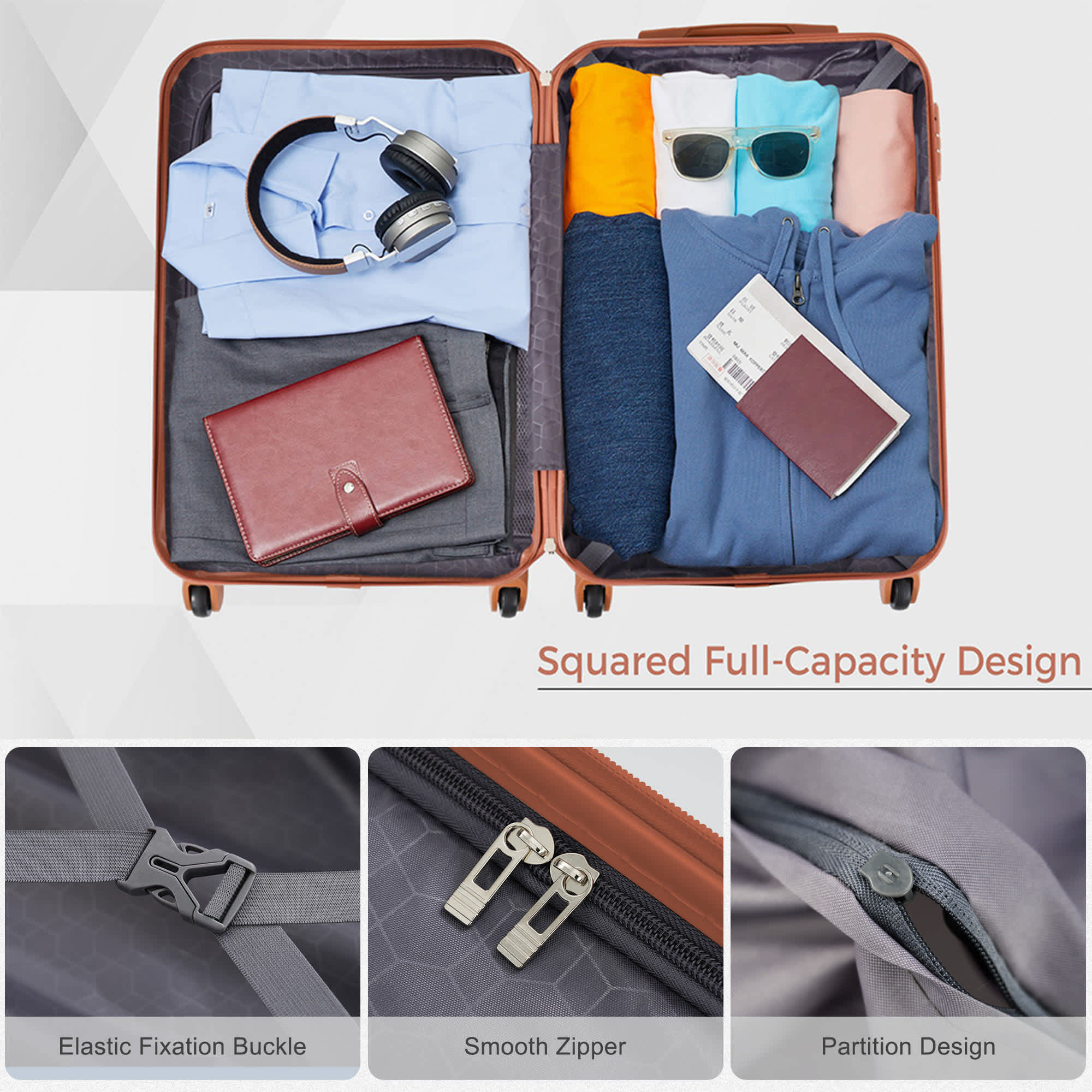 Vynxaria LEDD0553DJSNXLX002 Luggage-And-Luggage-Sets - View #6