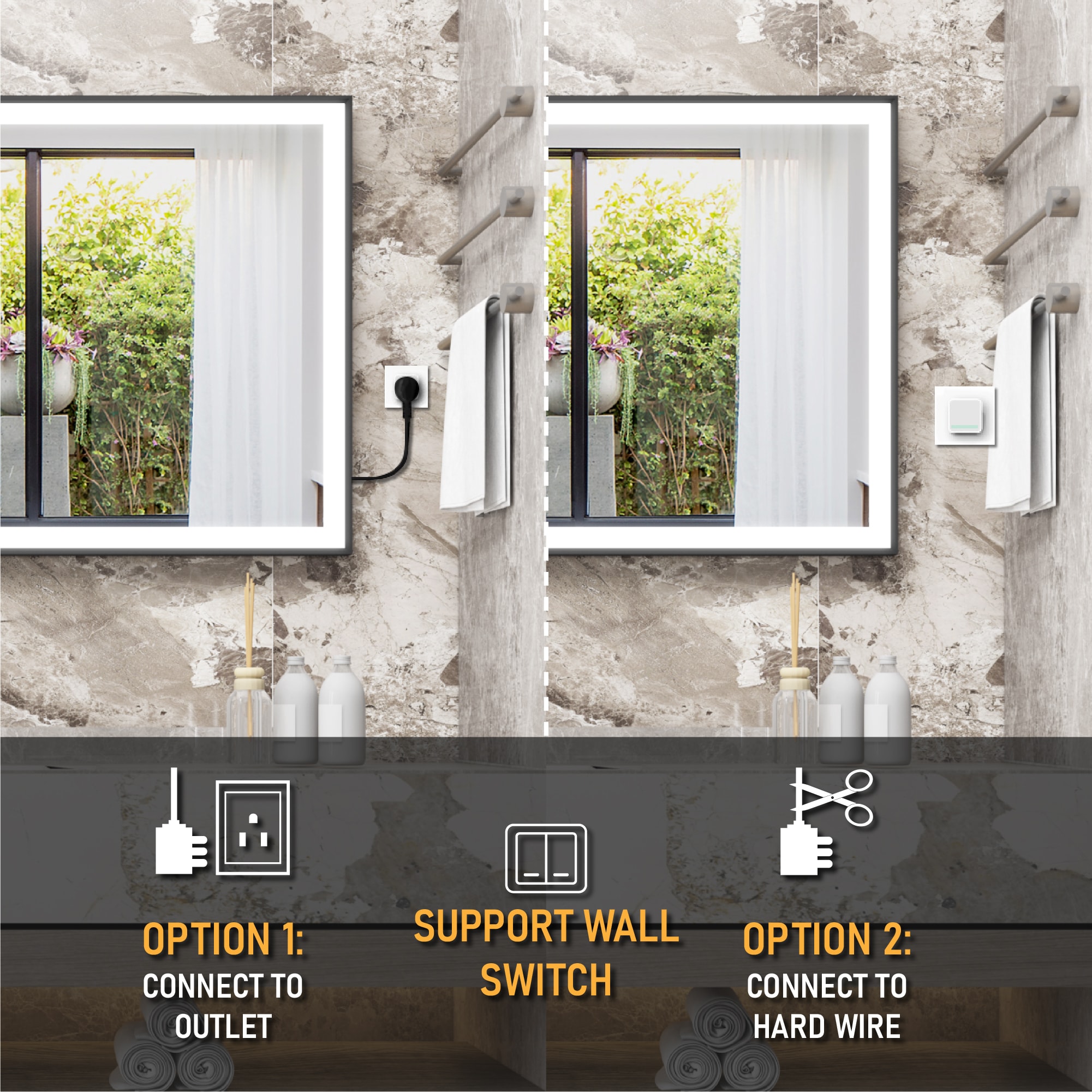 Forclover WBSG-127904 Framed-Bath-Mirrors - View #7