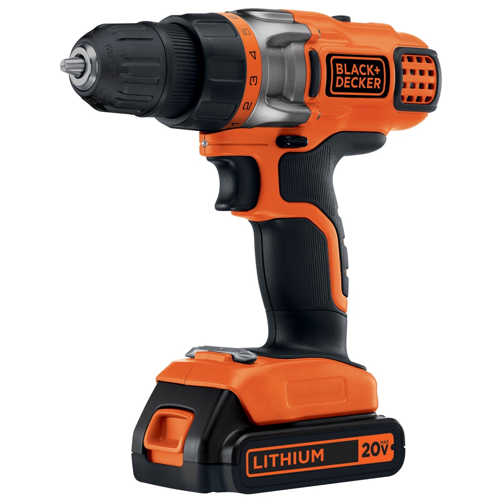 BLACK & DECKER 20-volt Max 3/8-in Cordless Drill (1-Battery Included,  Charger Included) at