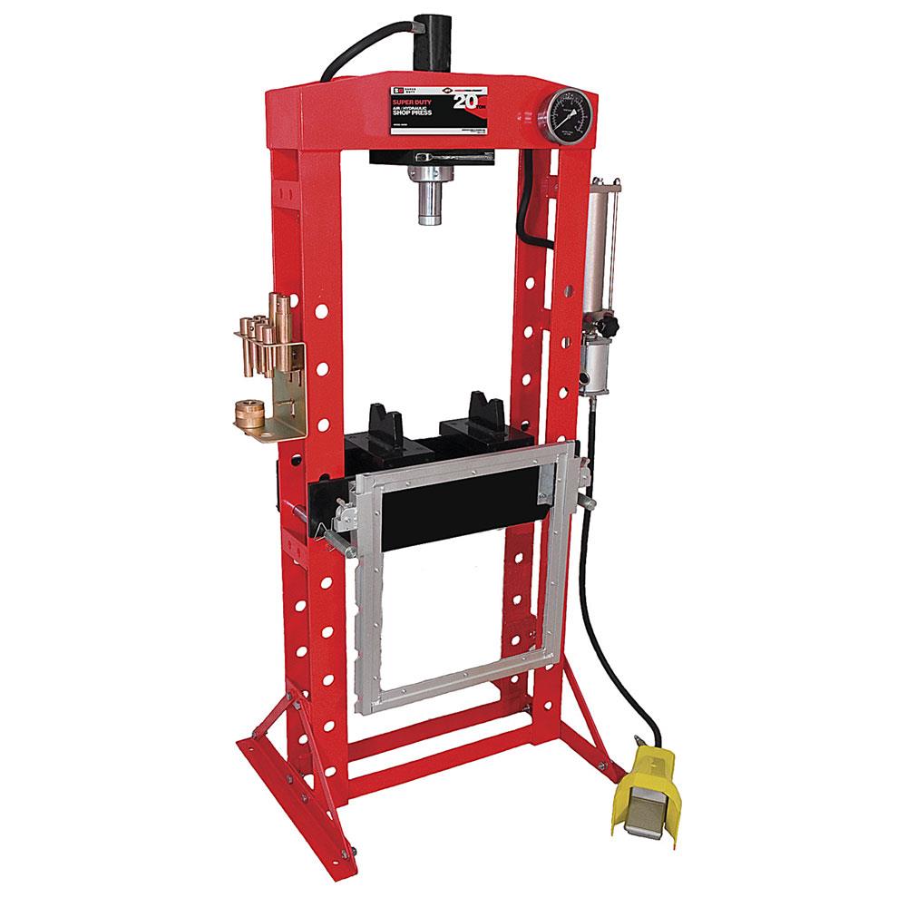 12 Ton Hydraulic Shop Floor Press, HD H-Frame Steel Construction, Shop  Equipment