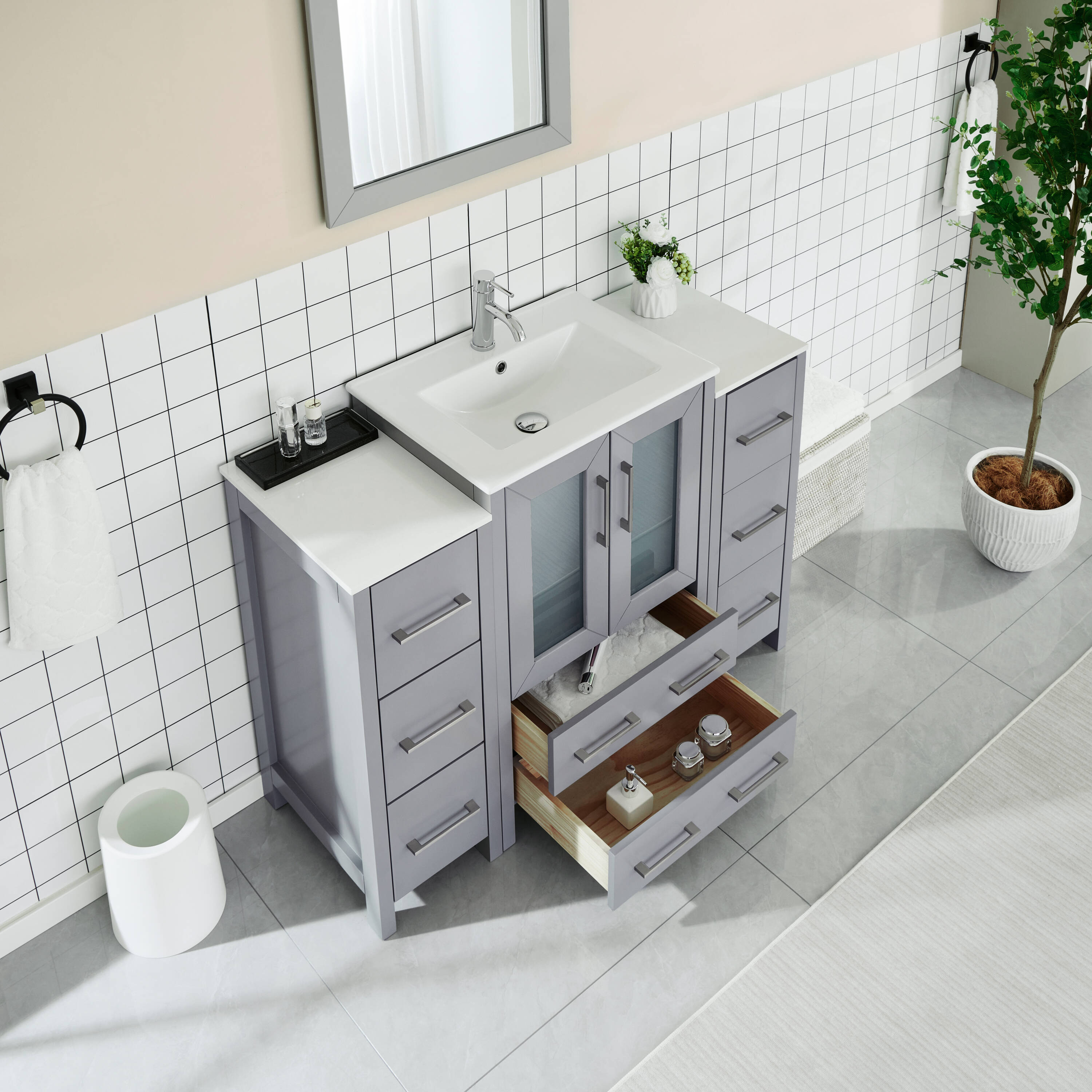 Vanity Art VA3024-48G Bath-Vanity-Combo - View #4