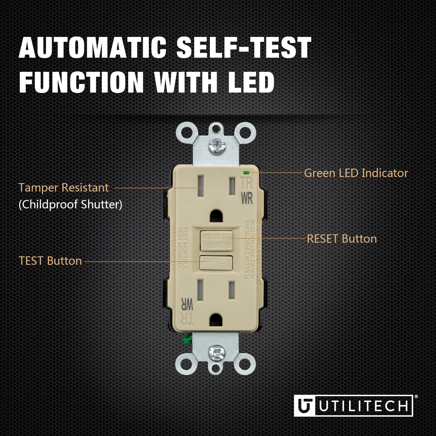 Utilitech G1915TW-LA2 receptacles - View #2
