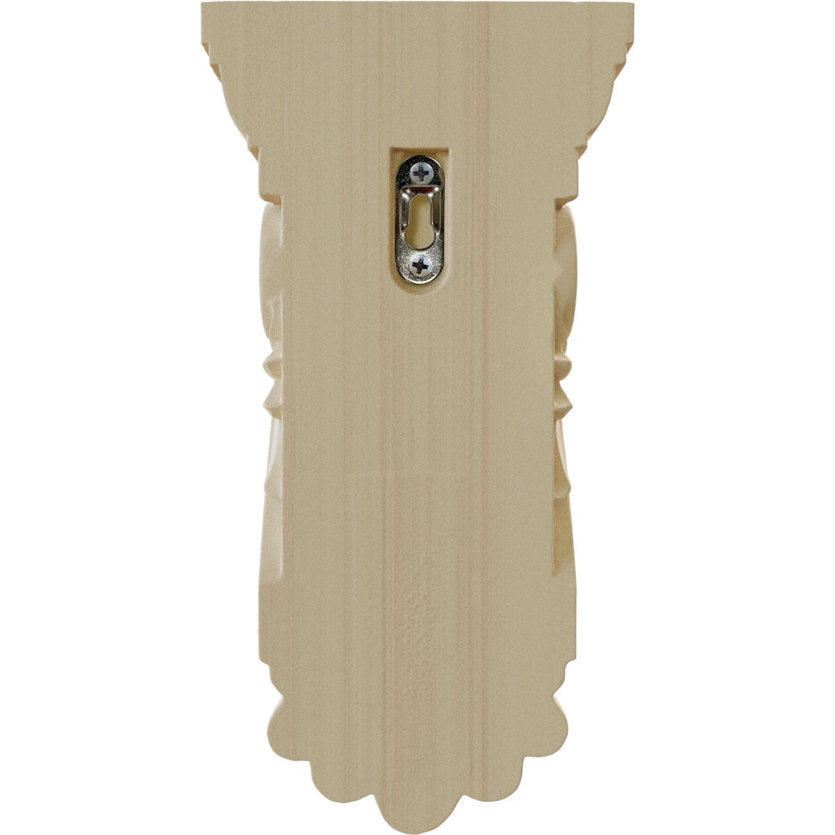 Light Oak Rubberwood Acanthus Carved Corbel