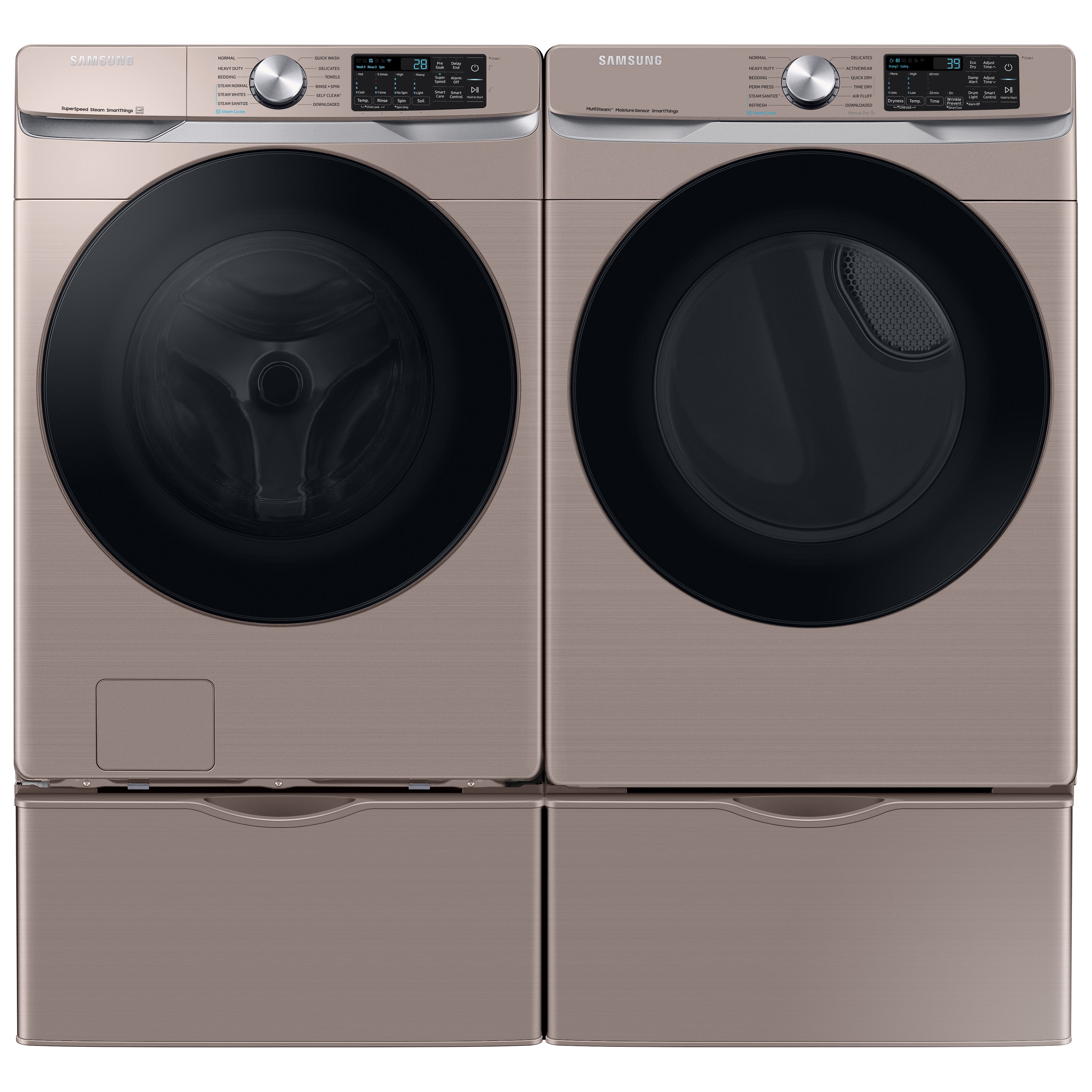 WF45R6100AC in Champagne by Samsung in Hamilton, NJ - 4.5 cu. ft. Front  Load Washer with Steam in Champagne