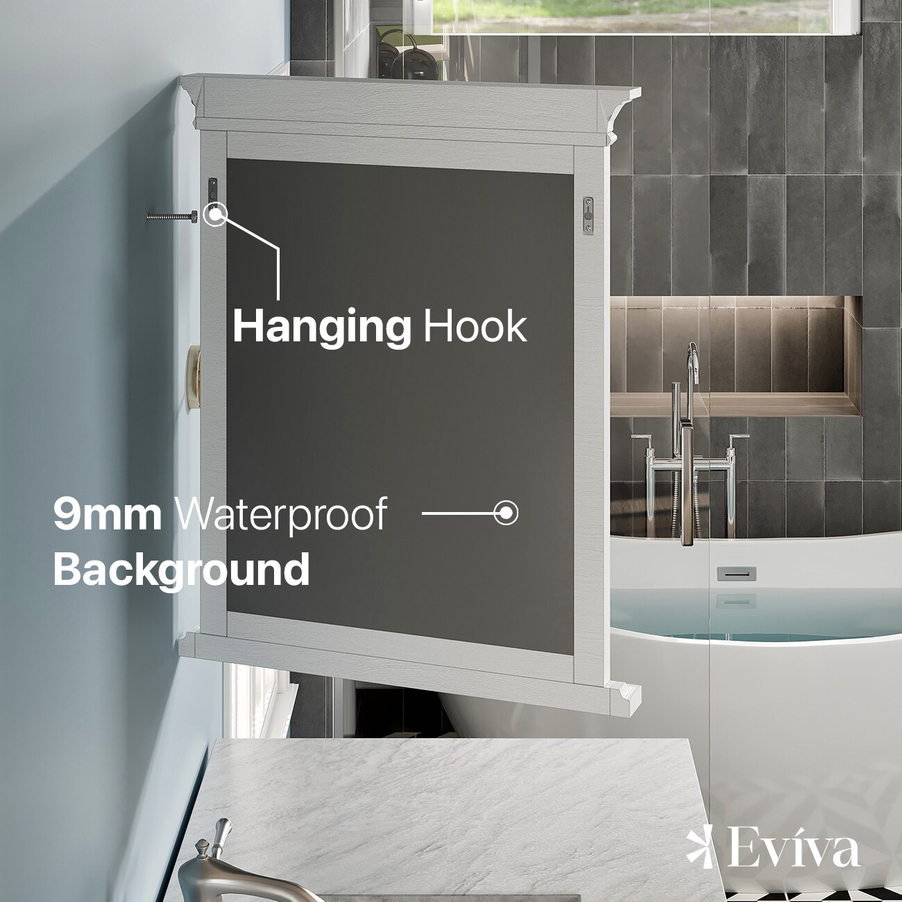 Eviva EVMR612-24X30WH Decor-Mirrors - View #5