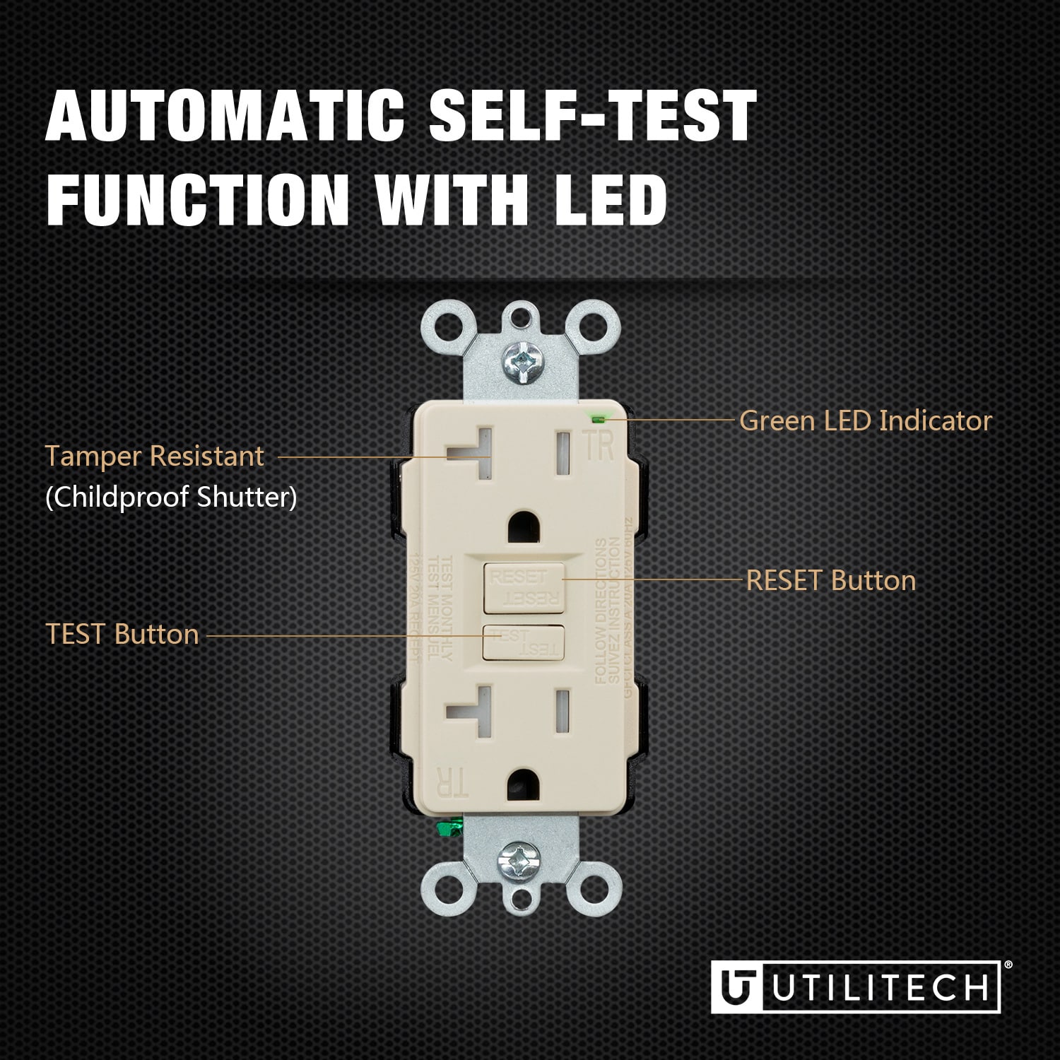 Utilitech G1920T-LA2 receptacles - View #2