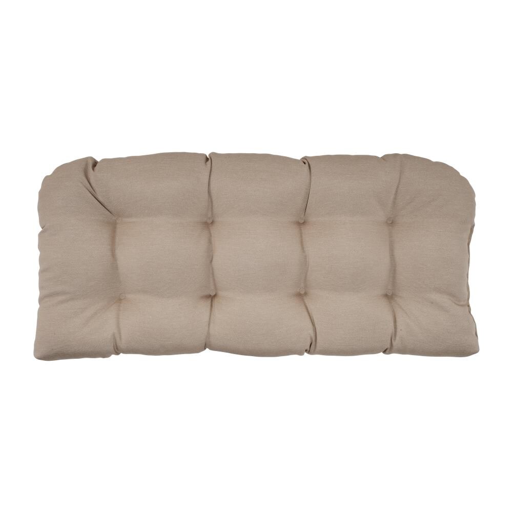 Haven Way 44-in x 19-in Tan Patio Bench Cushion at Lowes.com