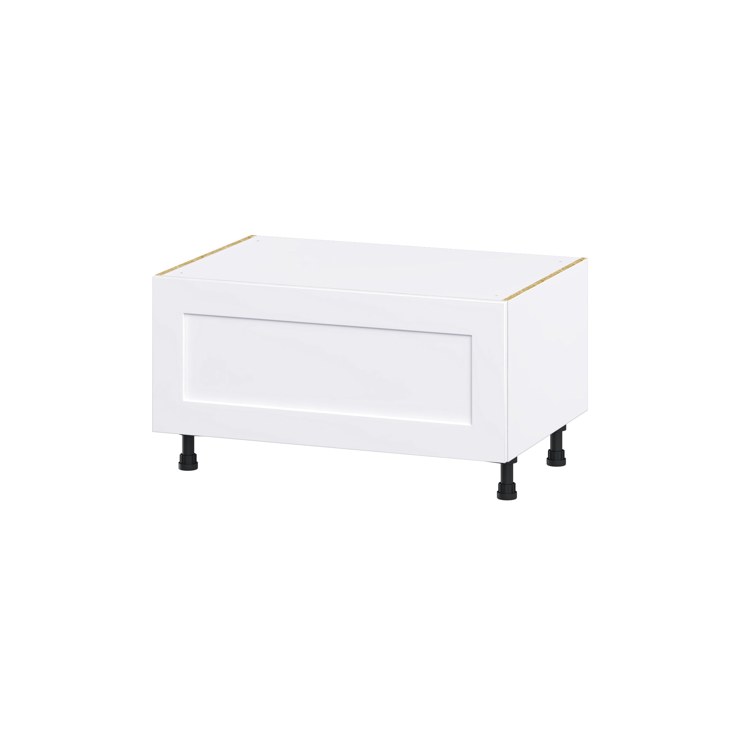 Hugo&Borg Savane 36-in W x 19.5-in H x 24-in D Textmel 1-Drawer Base Fully Assembled Cabinet (Flat Panel Style)