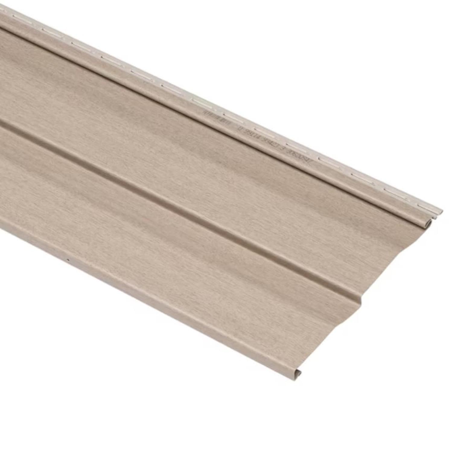 Georgia-Pacific Compass SAMPLE Double 4.5-in dutch lap Northern Oak 24-in Vinyl Siding #136754