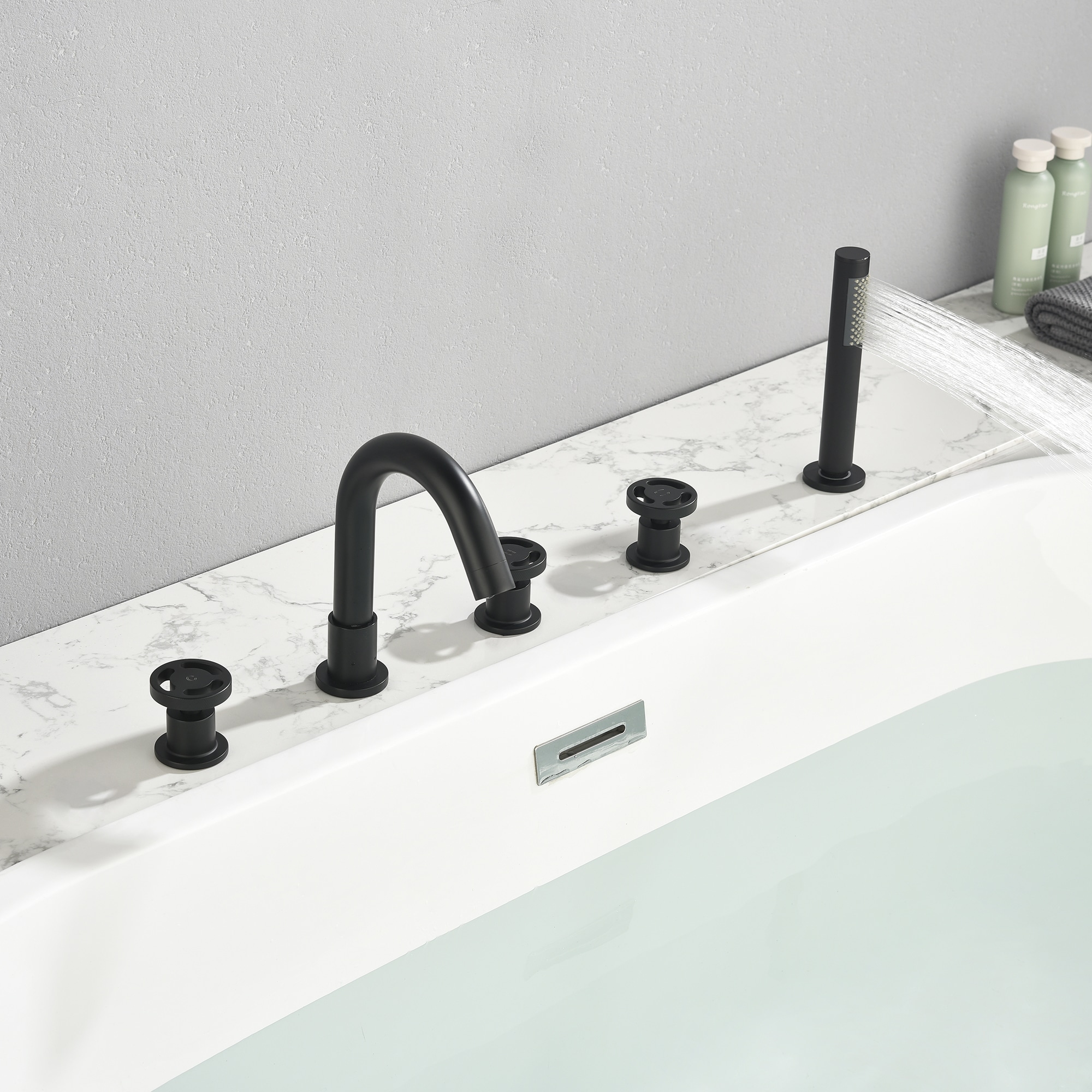 WELLFOR WA9013MB Roman-Tub-Faucets - View #13