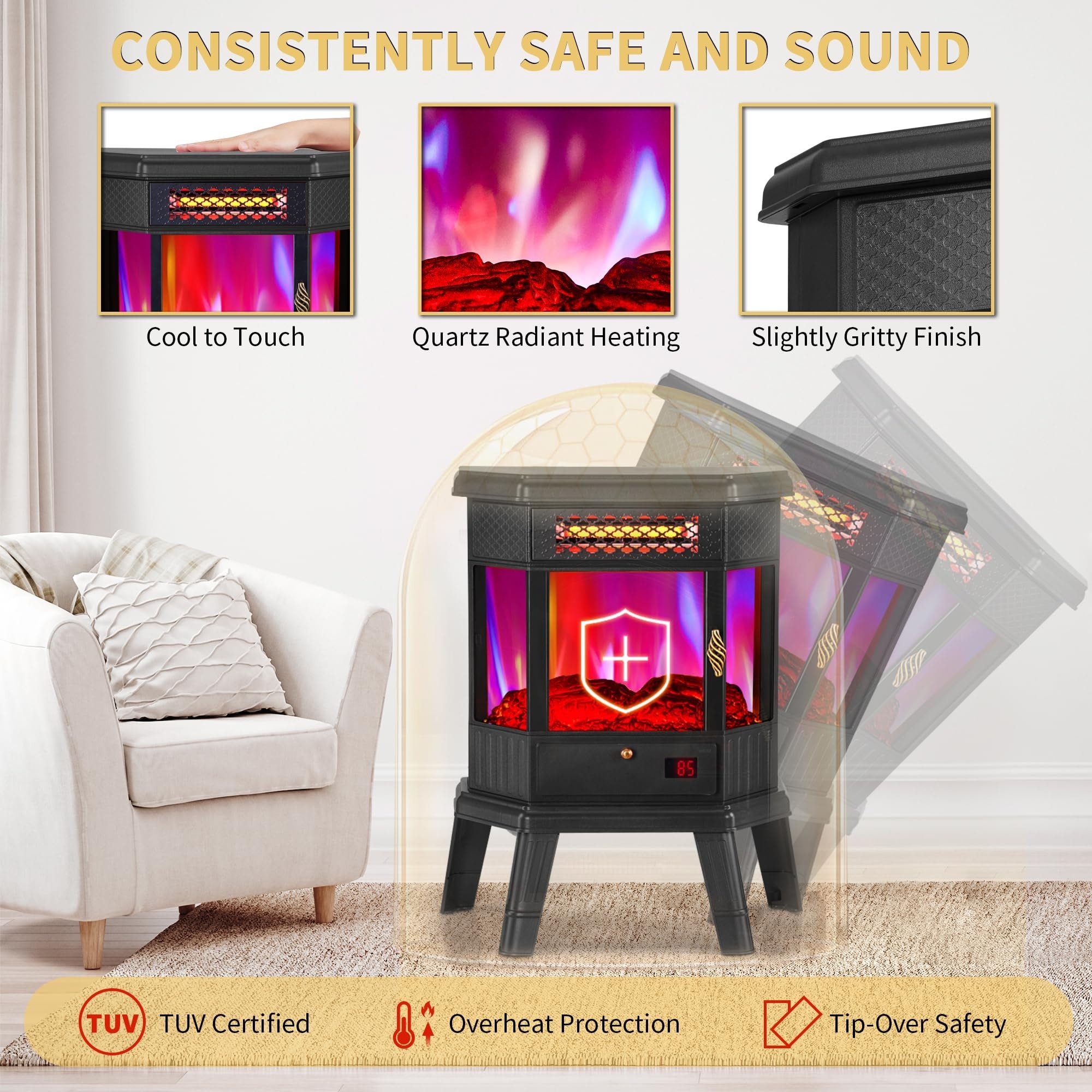 Misopily L05MS09014 Electric-Fireplaces - View #6