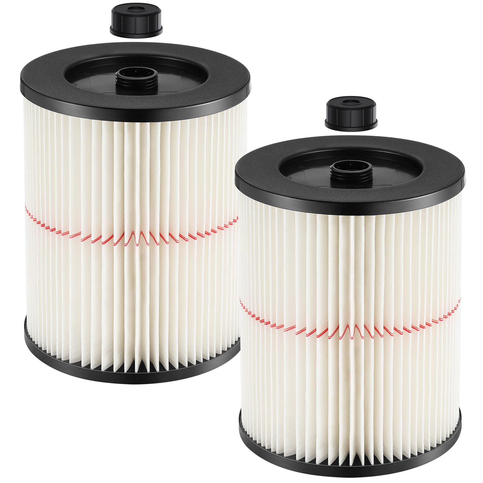 Yichuhaoxi  2 pack 917816 replacement filter for wet dry vacuum cleaner fits 5 gallon and larger vacuums high efficiency filter traps dust lint